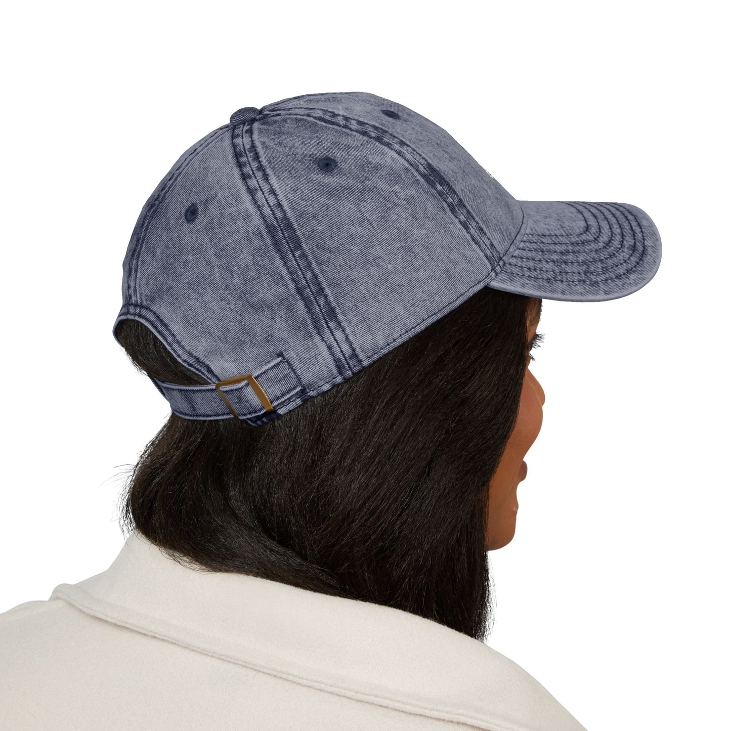 Embroidered Vintage Cap with USA Flag Design