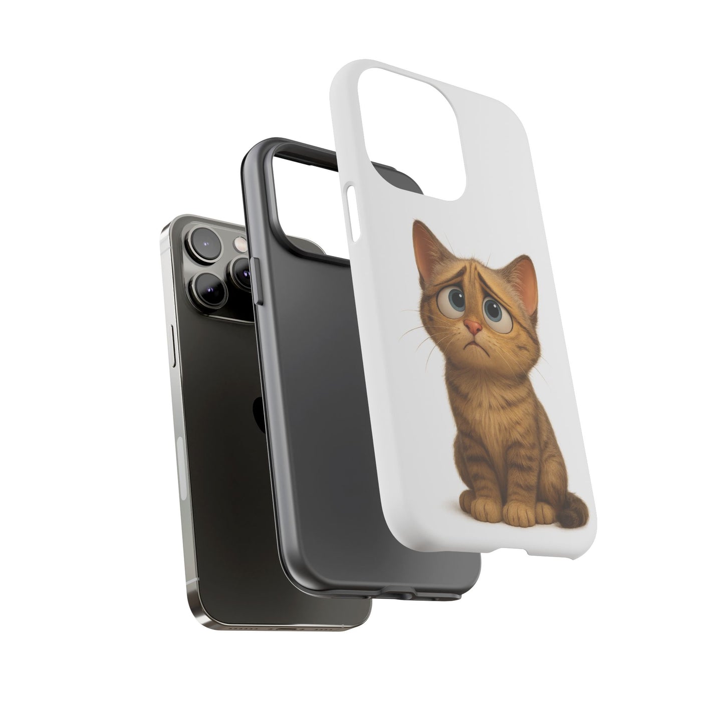 Cute Cat Phone Case, Funny Kitty Case, Animal Lover Gift, Cat Lover Accessory, Unique Cat Design Case, Pet Mom Gift