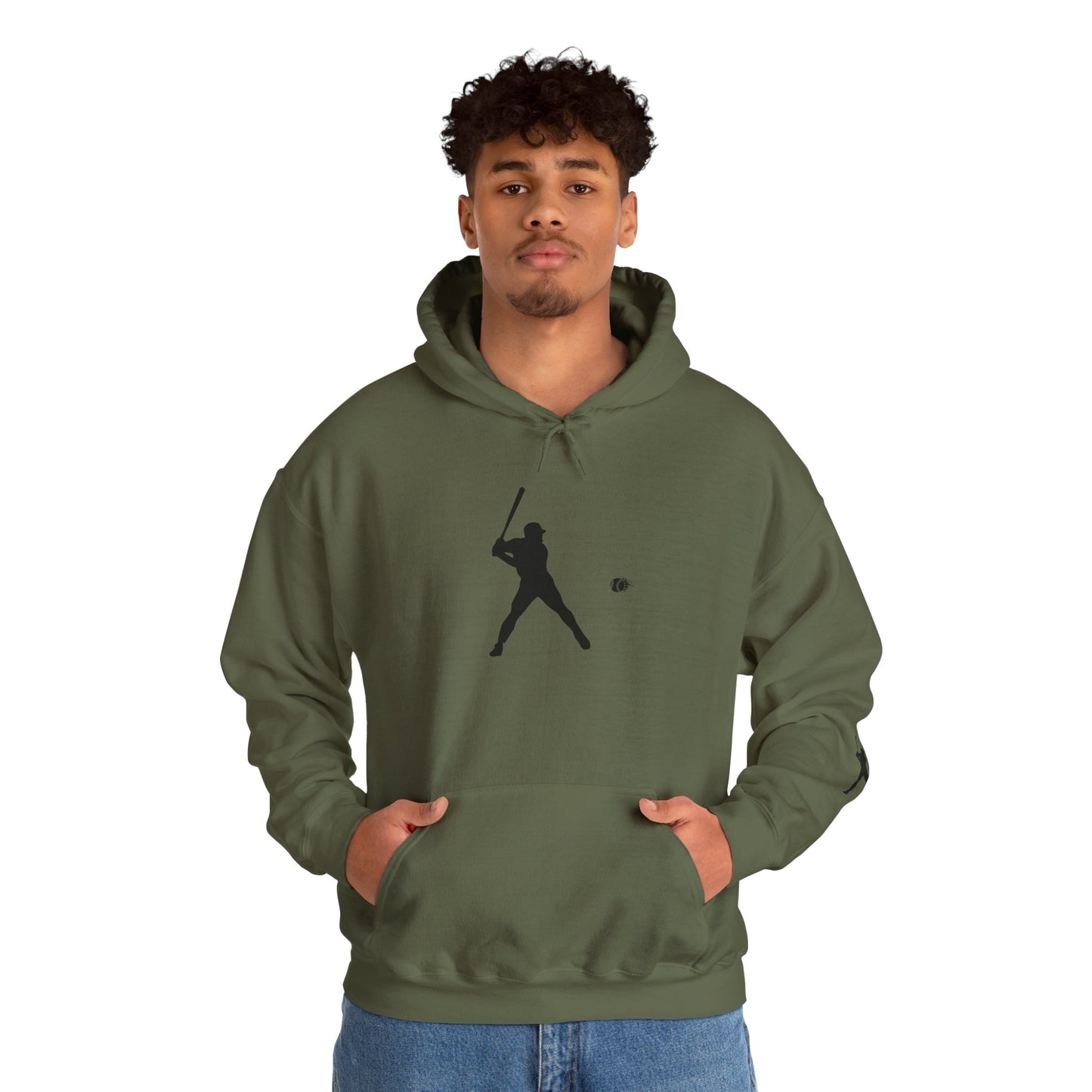 Baseball Themed Unisex Hoodie, Streetwear, Sports Fan Sweatshirt, Gift for Athletes, Casual Wear, Fall Fashion - product image