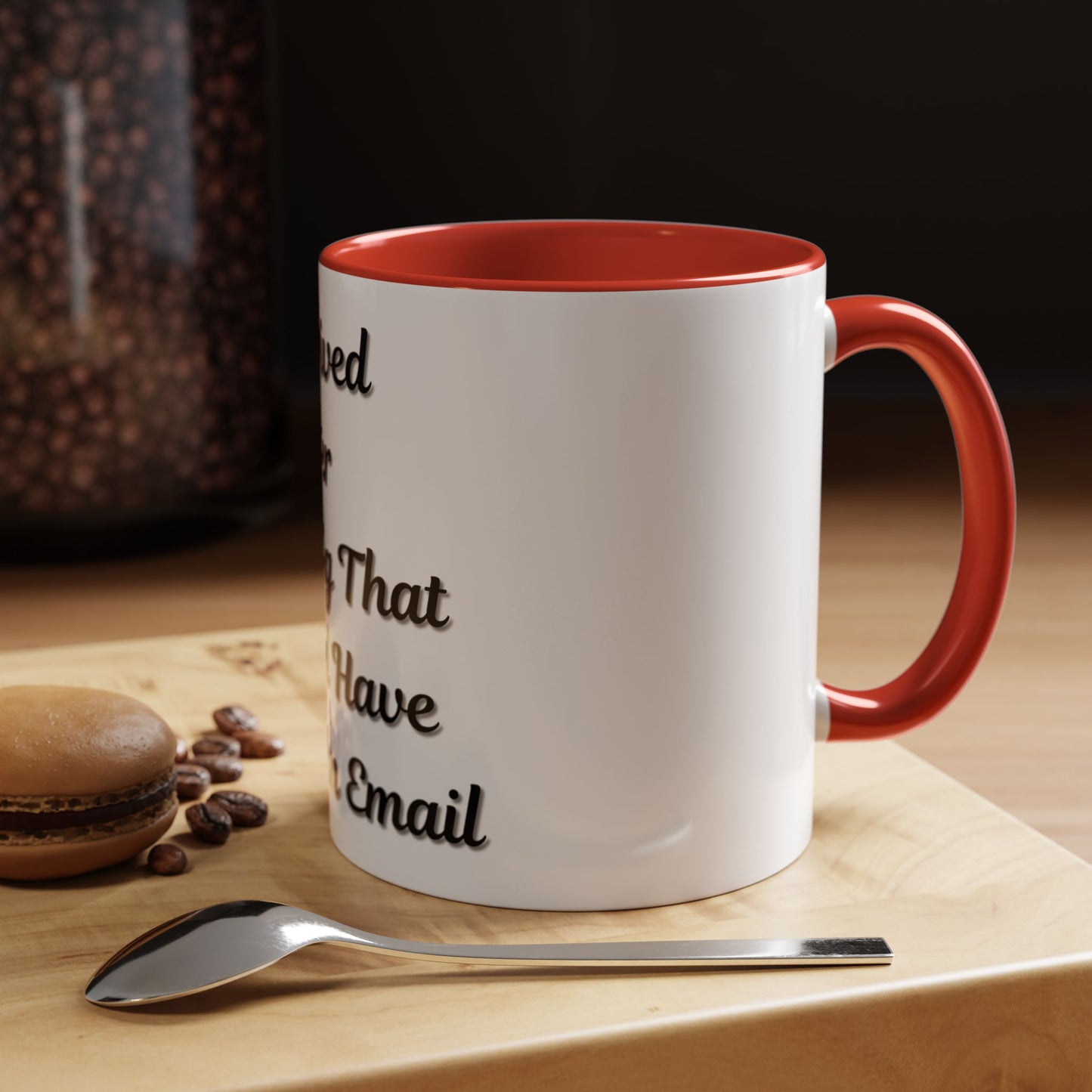 Humorous Coffee Mug - "I Survived Another Meeting That Should Have Been an Email"