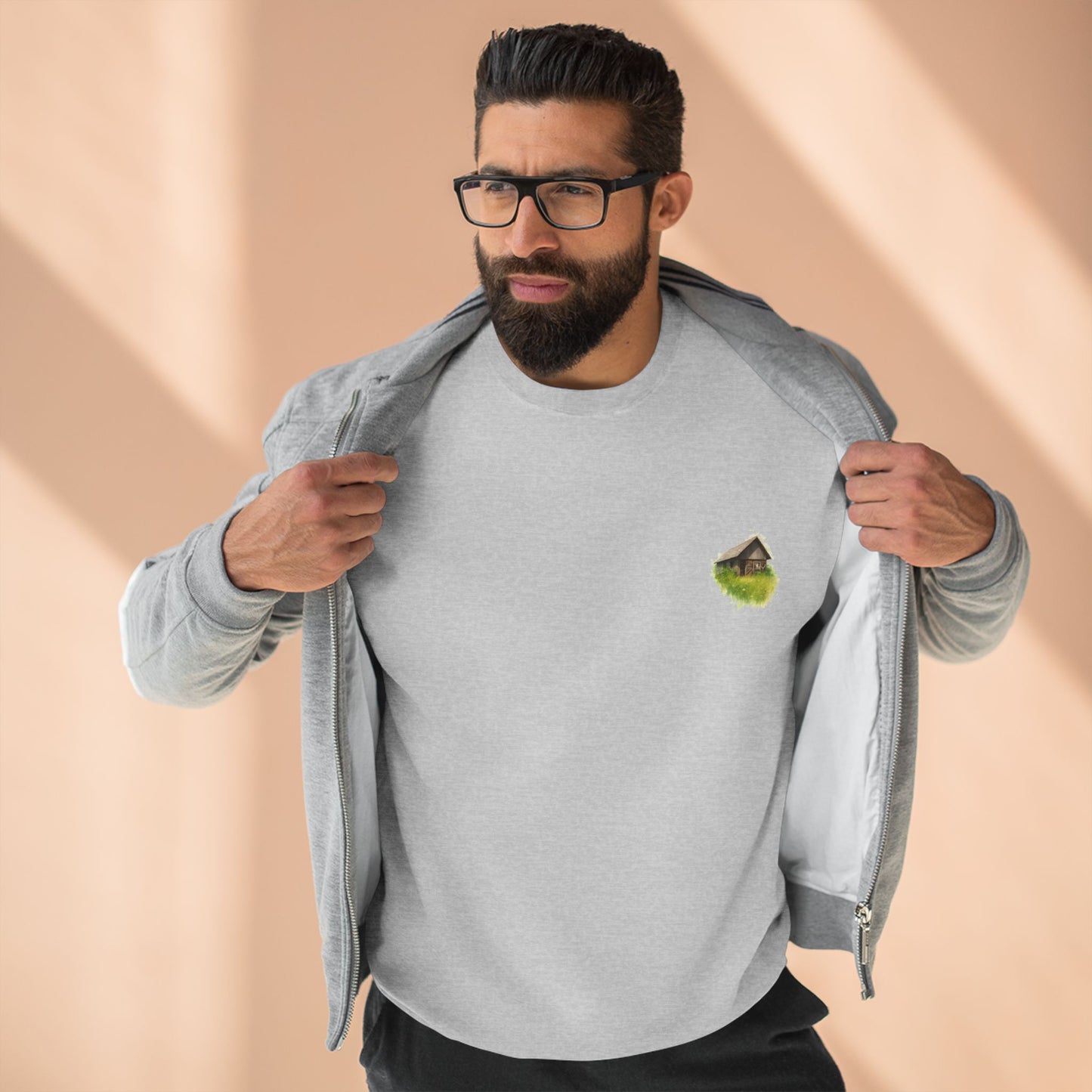 Cozy Art Print Crewneck Sweatshirt: Nature Lover, Graphic Sweater, Unique Gift, Home Decor Apparel, Casual Style