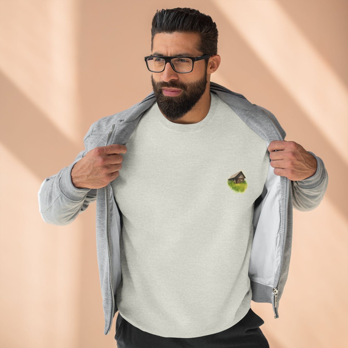 Cozy Art Print Crewneck Sweatshirt: Nature Lover, Graphic Sweater, Unique Gift, Home Decor Apparel, Casual Style