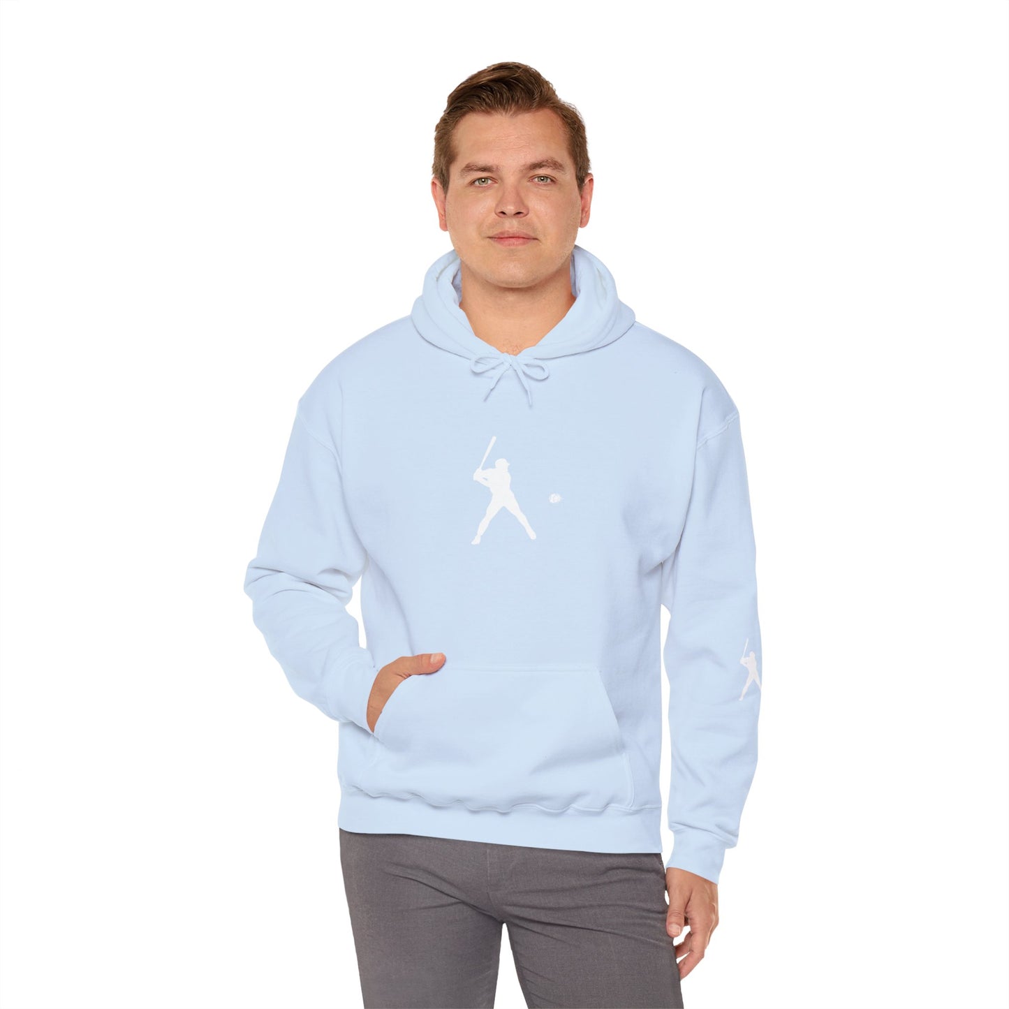 Sporty Unisex Baseball Hooded Sweatshirt, Casual Hoodie for Athletes, Perfect for Gifts, Comfy Streetwear, Ideal for Sports Events, Personal Use
