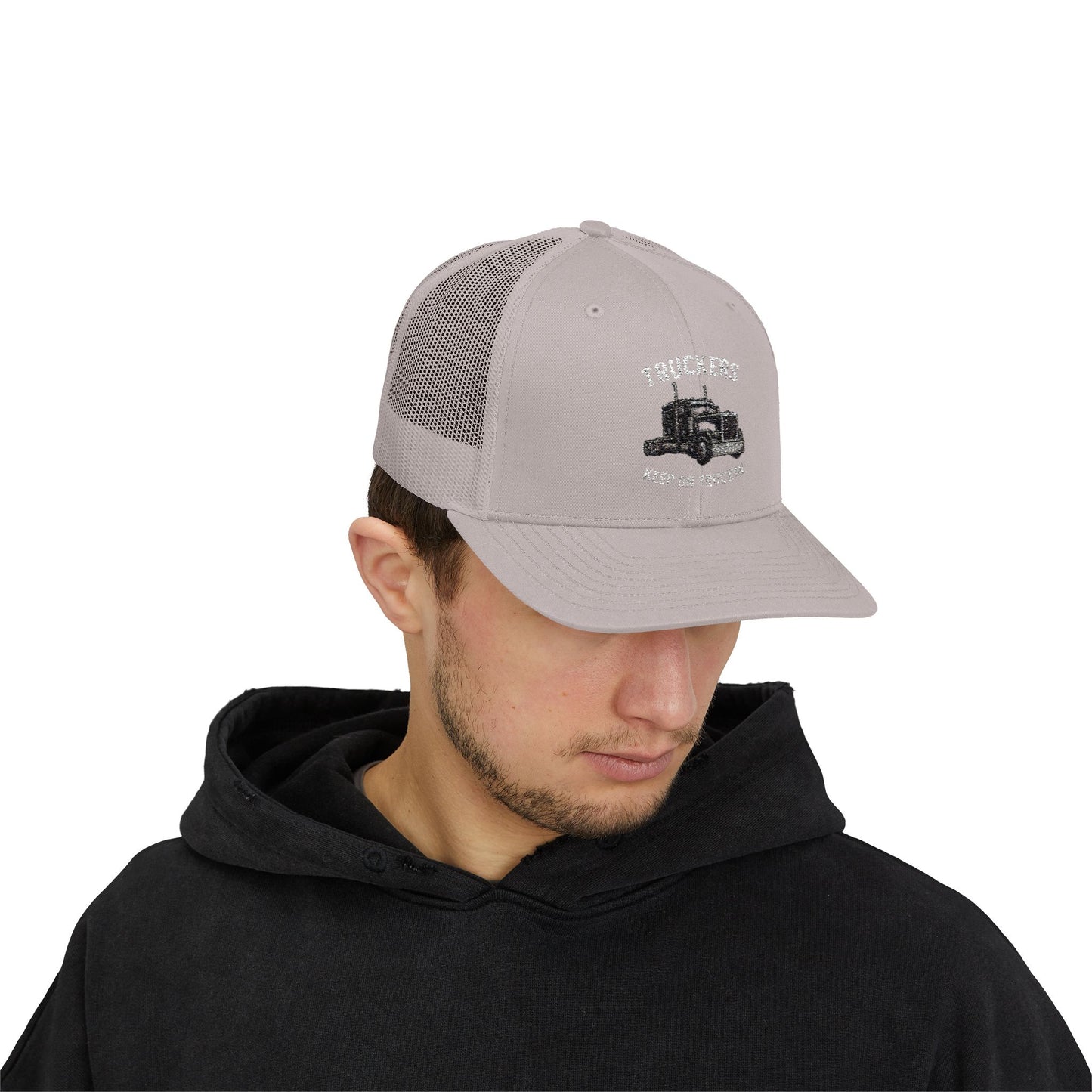 Truck Driver Snapback Cap, Mesh Trucker Hat, Cool Casual Hat, Perfect Gift for Drivers, Trucking Enthusiasts, Outdoor Style