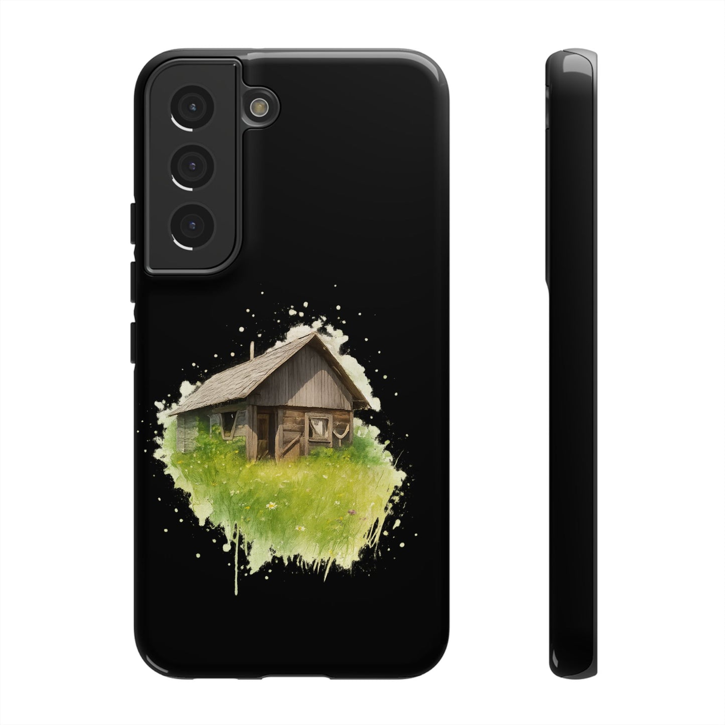 Rustic Farmhouse Phone Case, Cute Cottage Design, Tough Cases for Nature Lovers, Eco-Friendly Gift, Customizable Tech Accessories