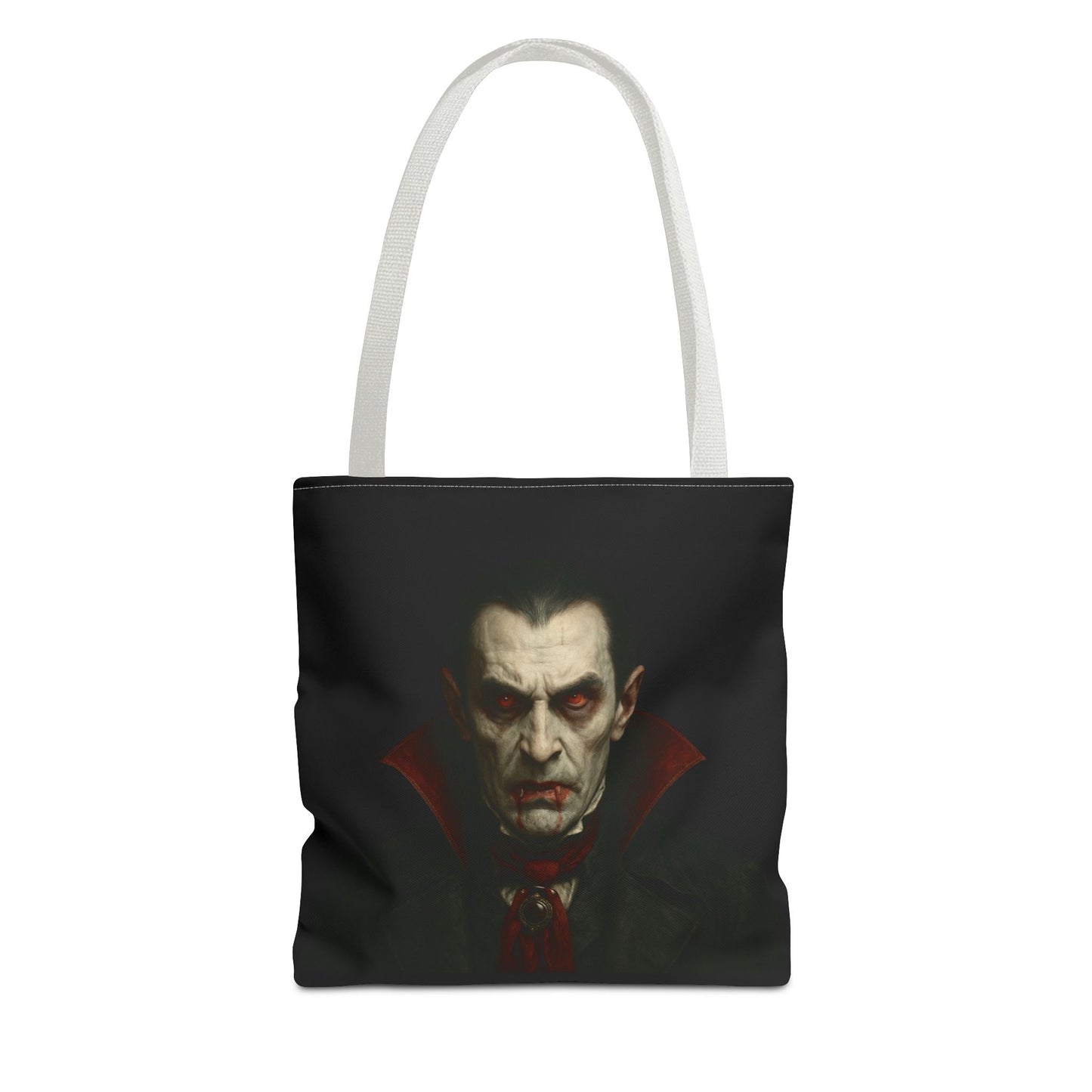 Vampire Haunted Tote Bag, Spooky Shopping Bag, Halloween Accessory, Gothic Style Handbag, Perfect for Halloween Parties, Unisex Tote