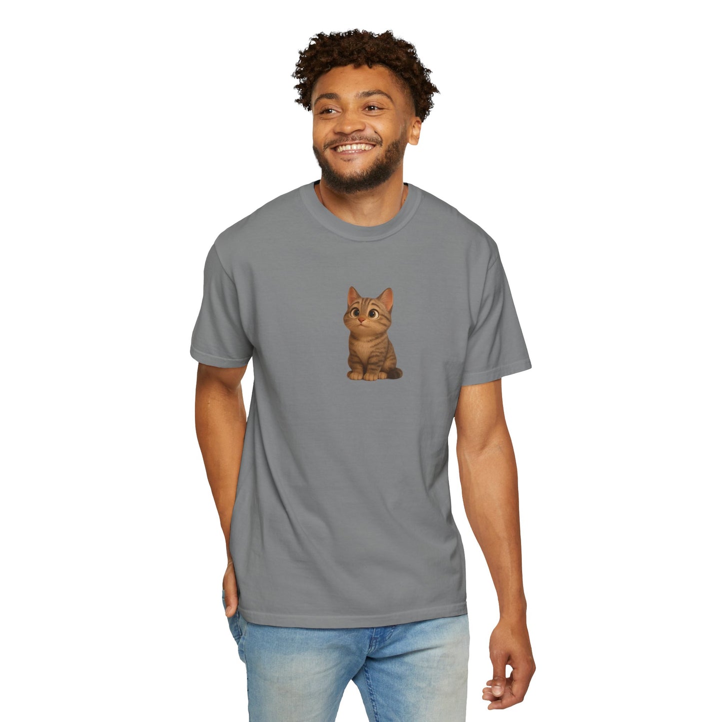 Cute Cat Graphic T-Shirt, Casual Wear, Cat Lover Gift, Everyday Tee, Animal Lover Apparel, Perfect for Birthdays & Holidays