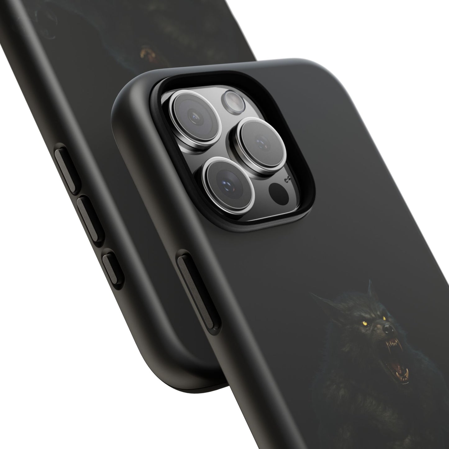 Werewolf Phone Case, Tough Cases, Black Panther Design, Gift for Animal Lovers, Phone Accessories, Fierce Phone Protection