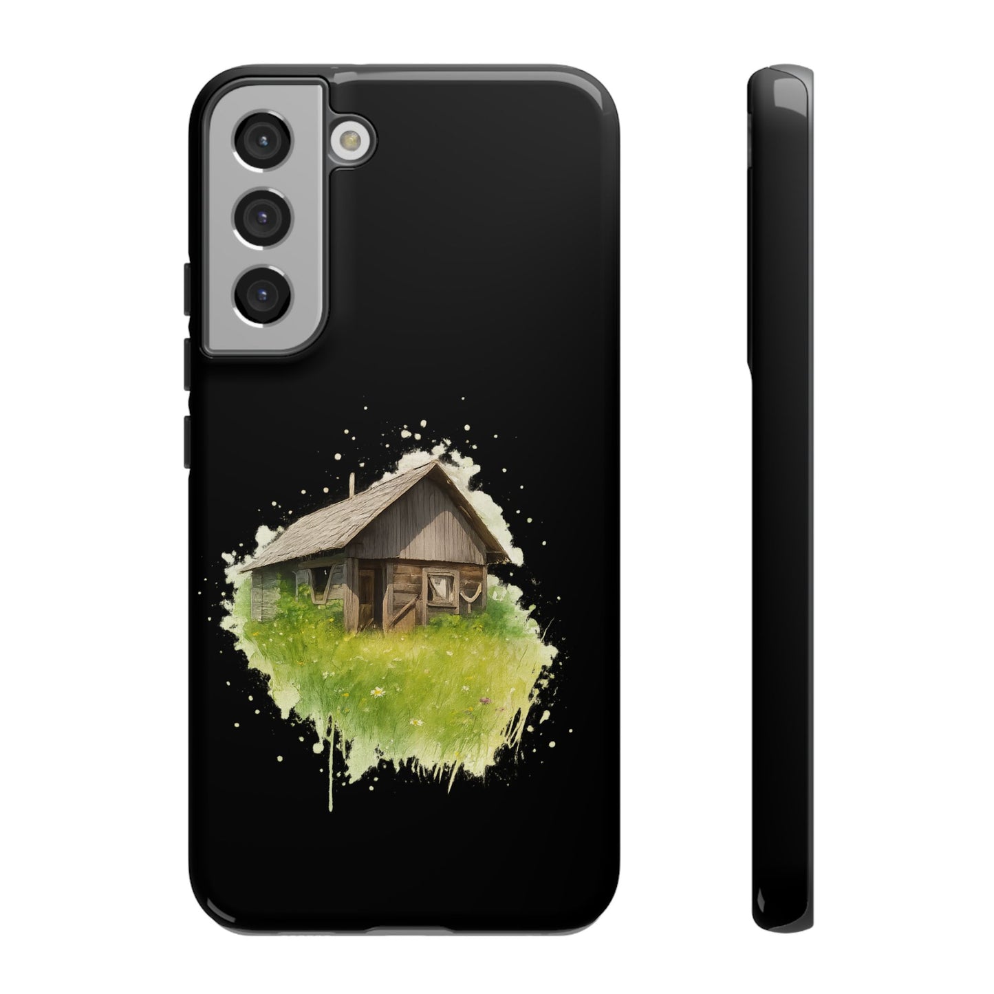Rustic Farmhouse Phone Case, Cute Cottage Design, Tough Cases for Nature Lovers, Eco-Friendly Gift, Customizable Tech Accessories