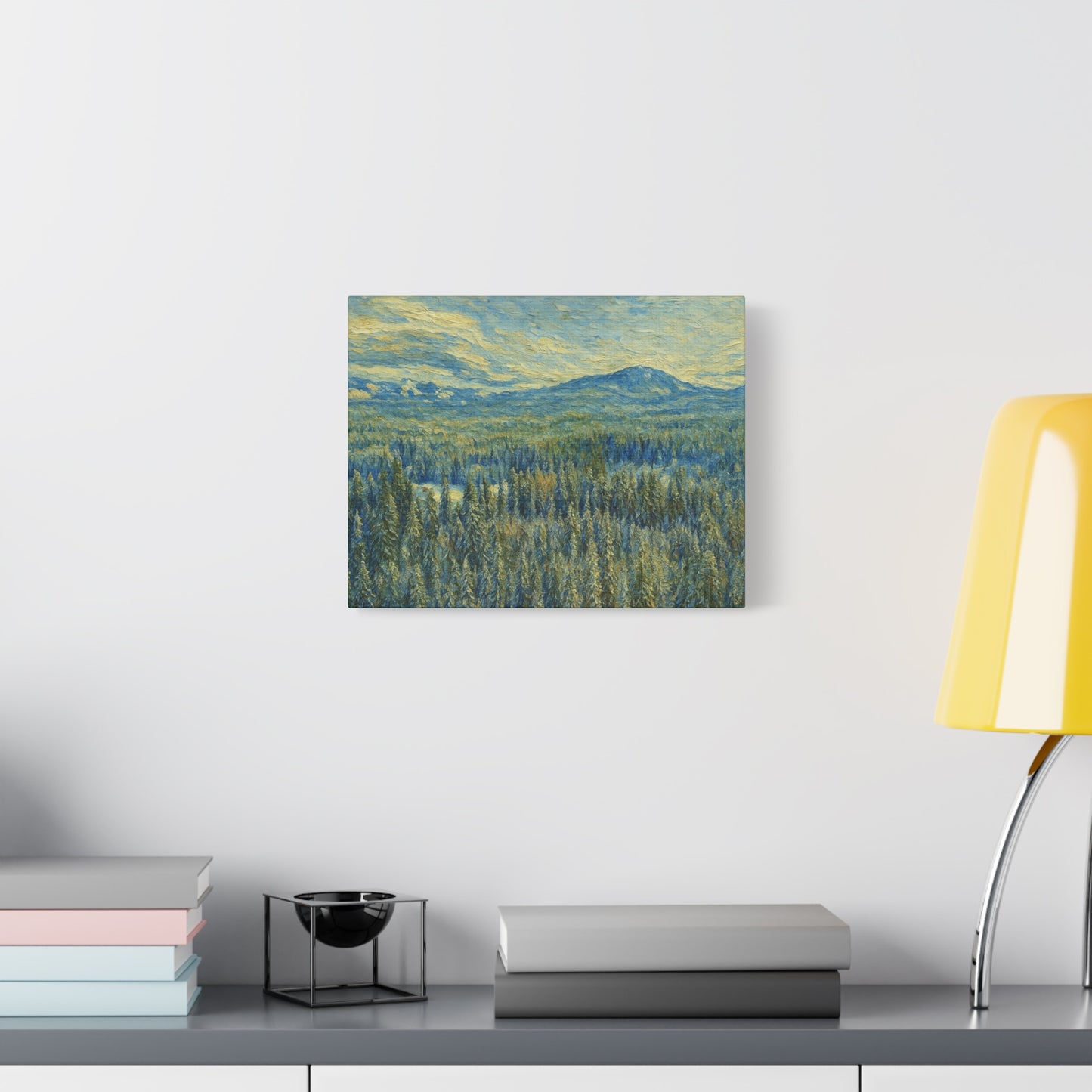 Scenic Landscape Canvas Print, Rustic Home Decor, Wall Art for Nature Lovers, Gift for Art Enthusiasts, Serene Forest Artwork