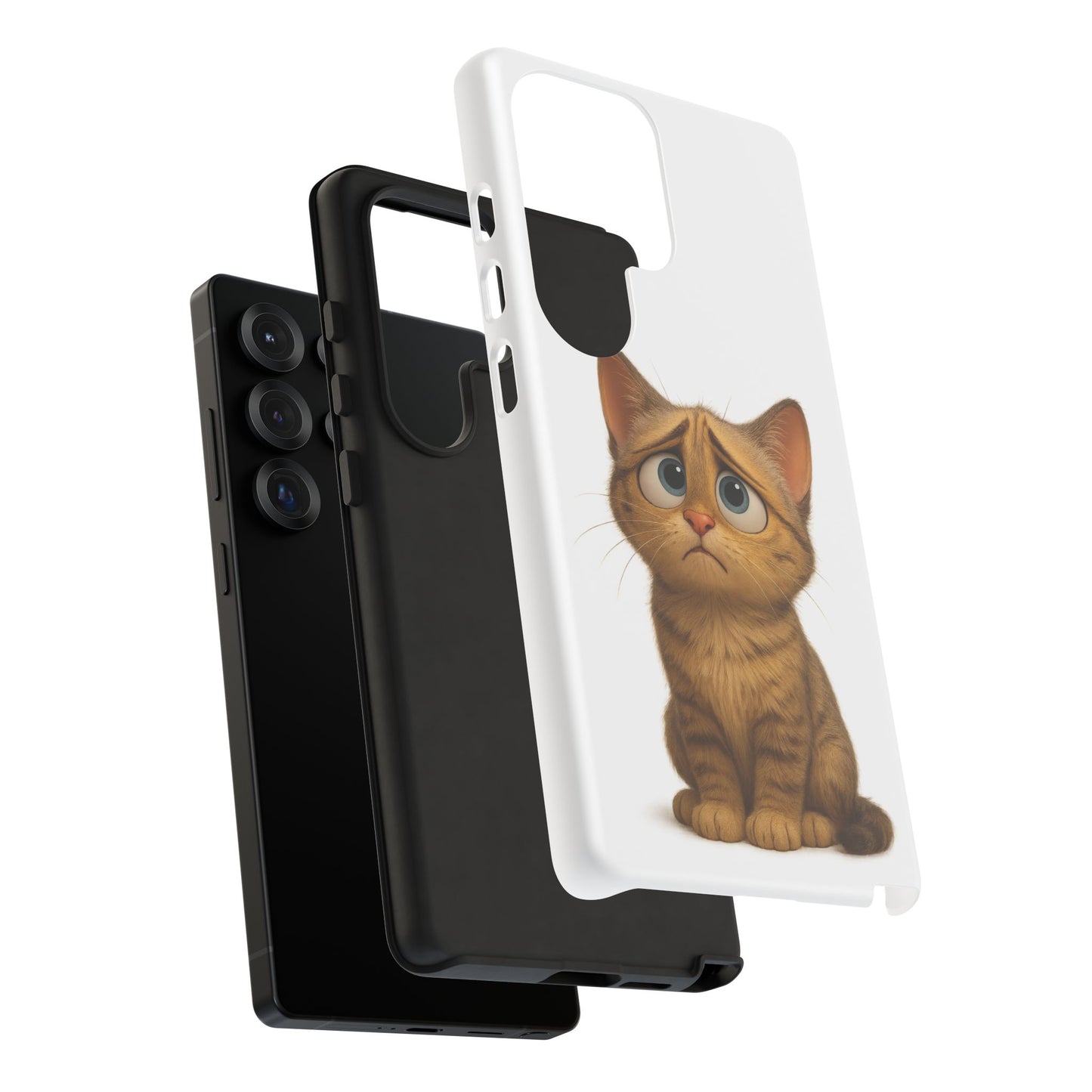 Cute Cat Phone Case, Funny Kitty Case, Animal Lover Gift, Cat Lover Accessory, Unique Cat Design Case, Pet Mom Gift