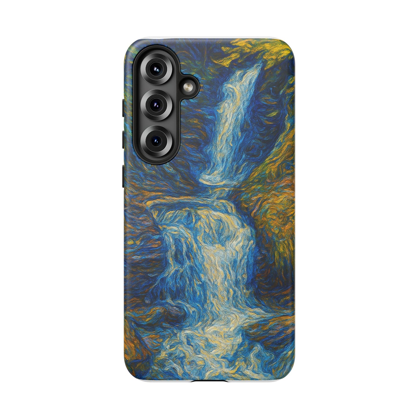 Artistic Phone Case - Waterfall Design, Unique Gift, Phone Accessory, Nature Lover, Original Artwork