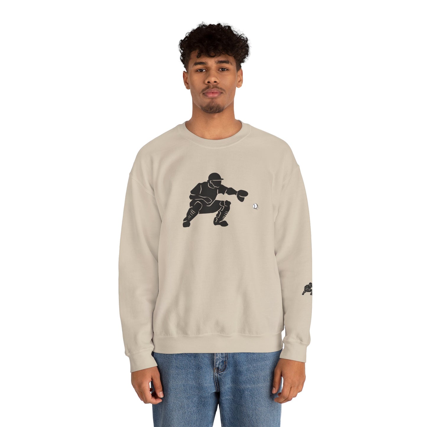 Baseball Catcher Crewneck Sweatshirt | Unisex Sports Apparel | Perfect for Game Days, Gifts, and Casual Wear | Baseball Lover's Gift