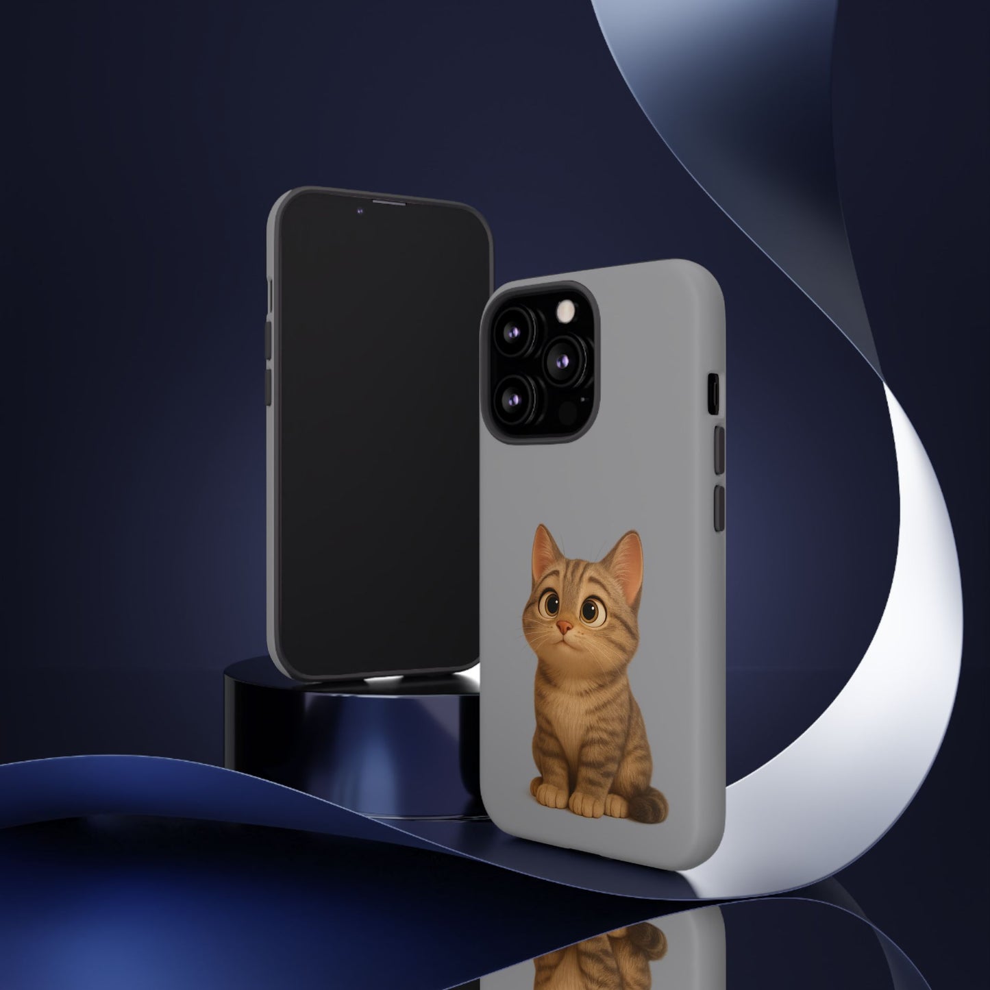 Cute Cat Phone Case, Kawaii Pet Accessory, Gift for Cat Lovers, Animal Phone Cover for Kids, Unique Kitty Design, Birthdays, Holidays