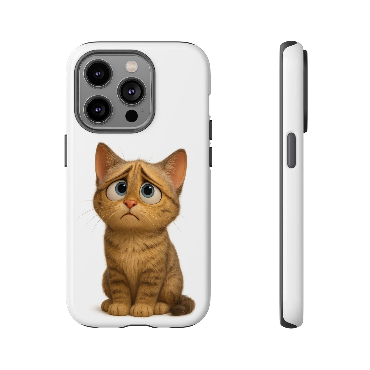 Cute Cat Phone Case, Funny Kitty Case, Animal Lover Gift, Cat Lover Accessory, Unique Cat Design Case, Pet Mom Gift