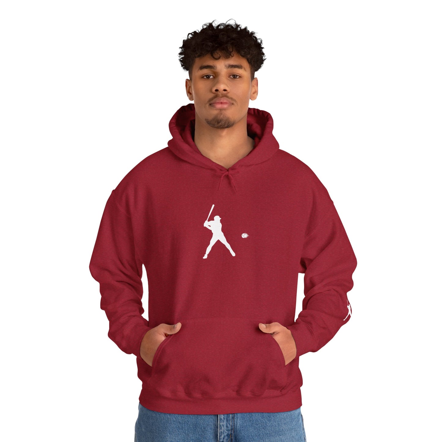 Sporty Unisex Baseball Hooded Sweatshirt, Casual Hoodie for Athletes, Perfect for Gifts, Comfy Streetwear, Ideal for Sports Events, Personal Use
