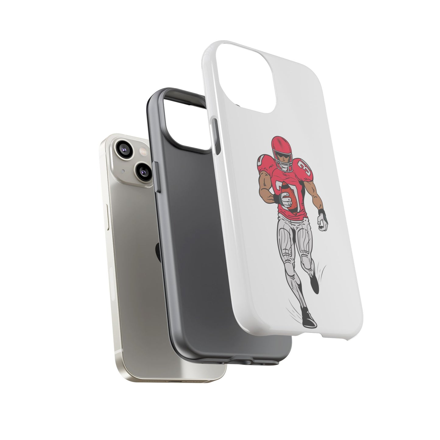 Football Player Tough Case, Sports Phone Cover, Athlete Gift, Tough Phone Case, Fall Sports, Football Lover's Accessory