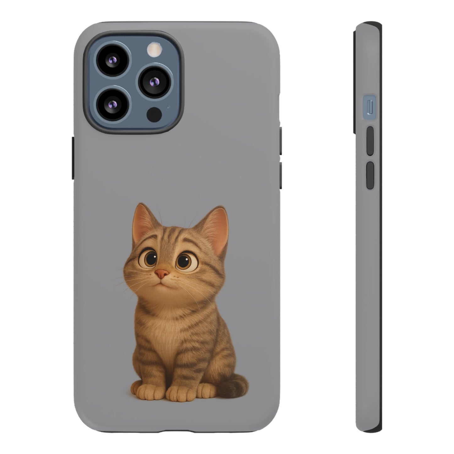 Cute Cat Phone Case, Kawaii Pet Accessory, Gift for Cat Lovers, Animal Phone Cover for Kids, Unique Kitty Design, Birthdays, Holidays