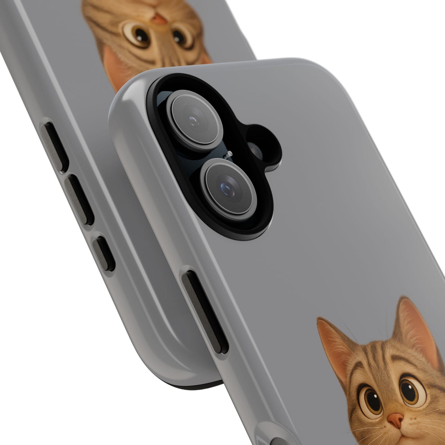 Cute Cat Phone Case, Kawaii Pet Accessory, Gift for Cat Lovers, Animal Phone Cover for Kids, Unique Kitty Design, Birthdays, Holidays
