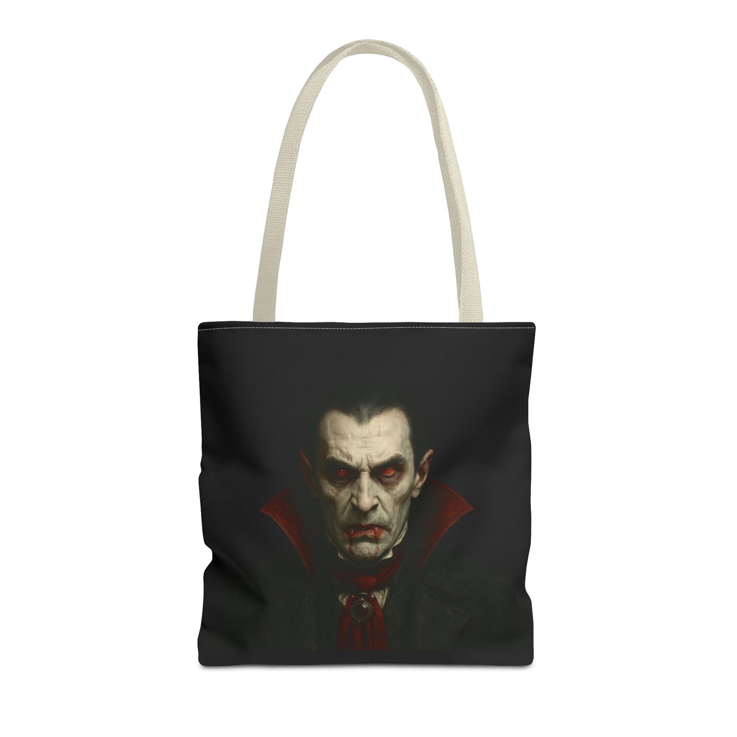 Vampire Haunted Tote Bag, Spooky Shopping Bag, Halloween Accessory, Gothic Style Handbag, Perfect for Halloween Parties, Unisex Tote