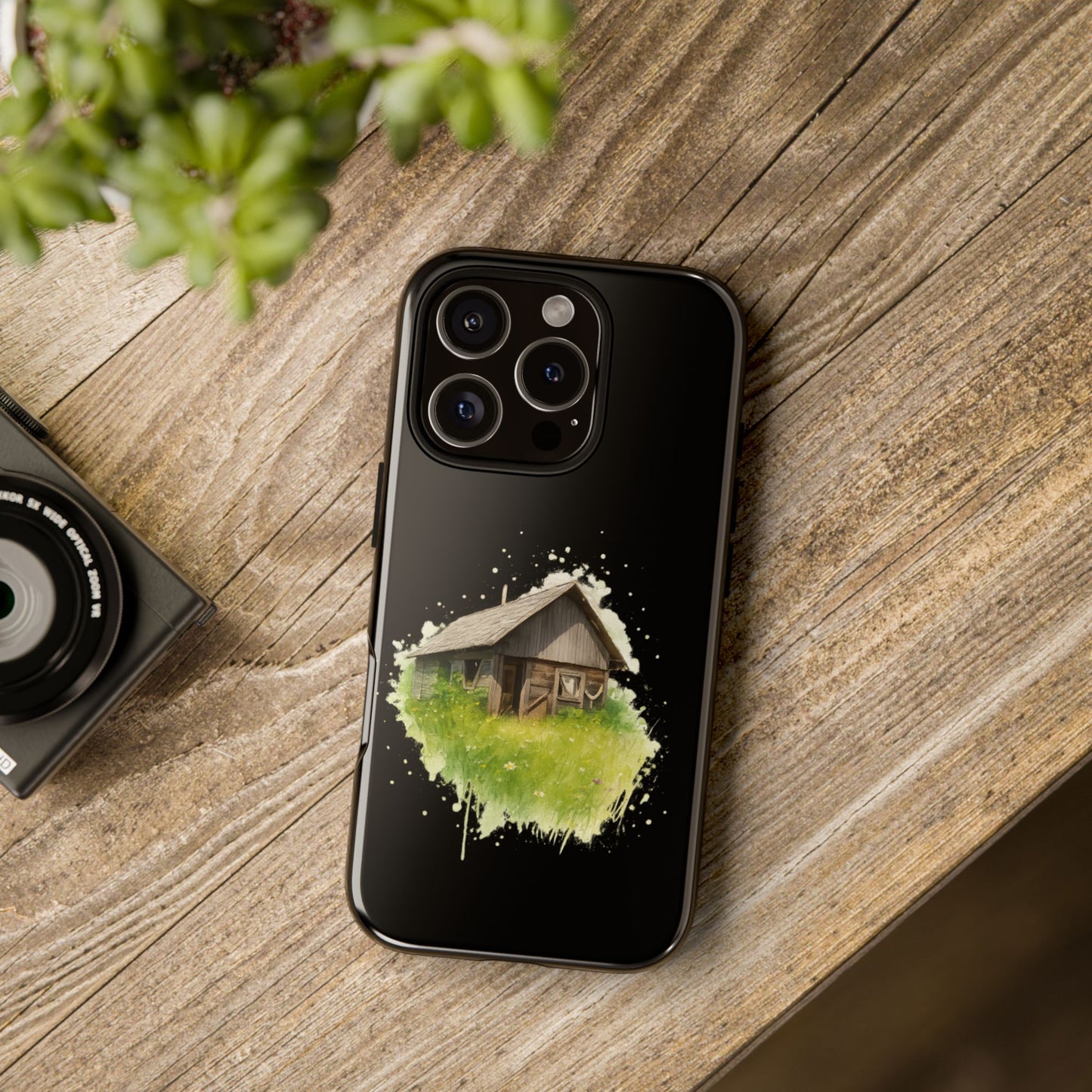 Rustic Farmhouse Phone Case, Cute Cottage Design, Tough Cases for Nature Lovers, Eco-Friendly Gift, Customizable Tech Accessories