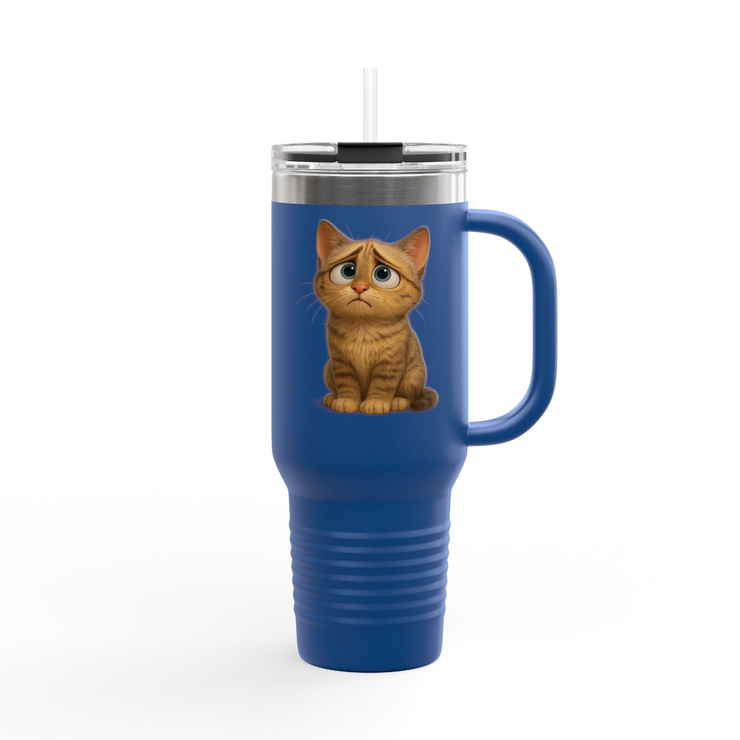Cute Cat Insulated Travel Mug, 40oz - Perfect for Pet Lovers, Gifts for Cat Owners, Travel Accessories, Cute Drinkware, Animal Lovers