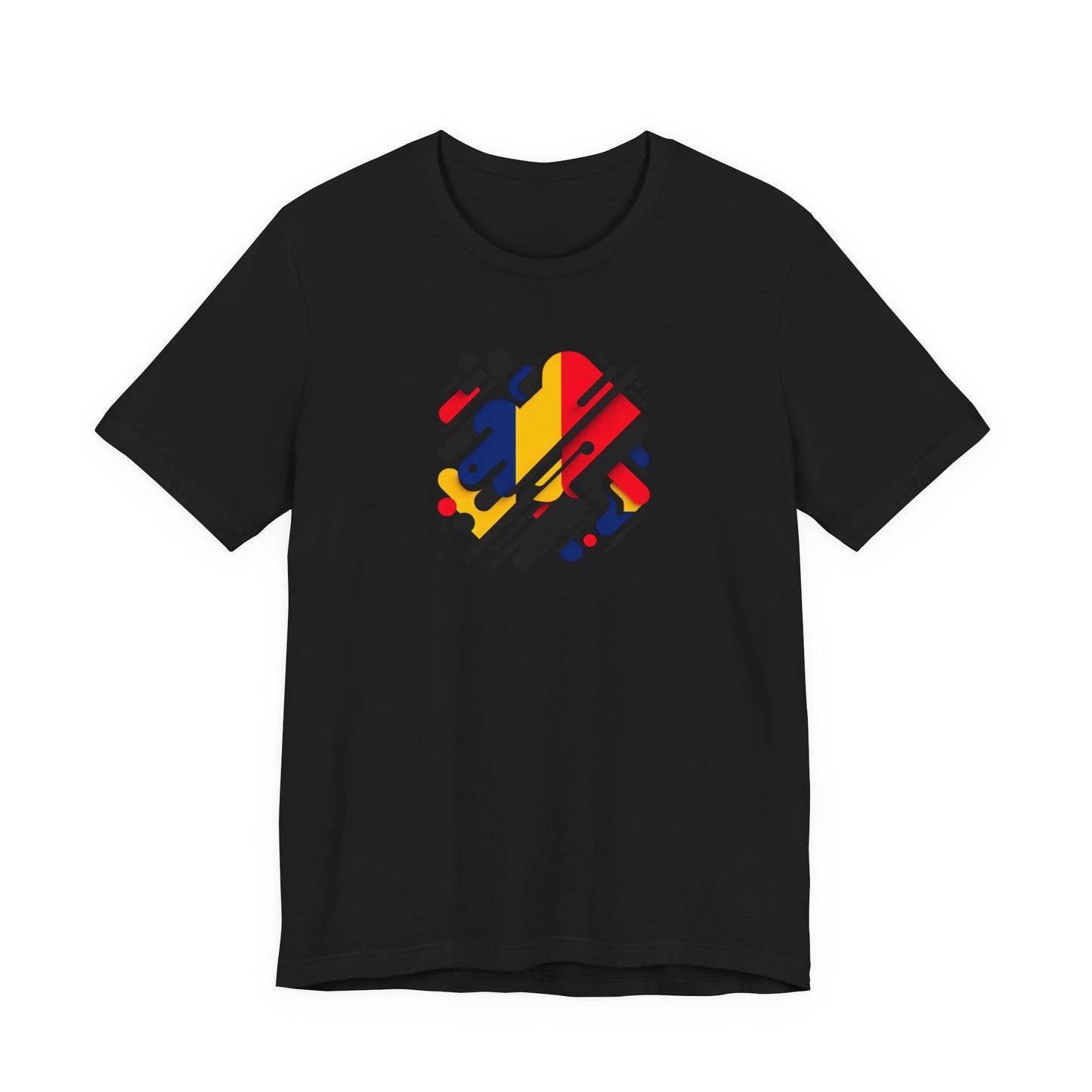 Artistic Heart Unisex Jersey Tee - Vibrant Graphic Tee, Casual Wear, Gift for Art Lovers, Birthday Surprise, Everyday Comfort