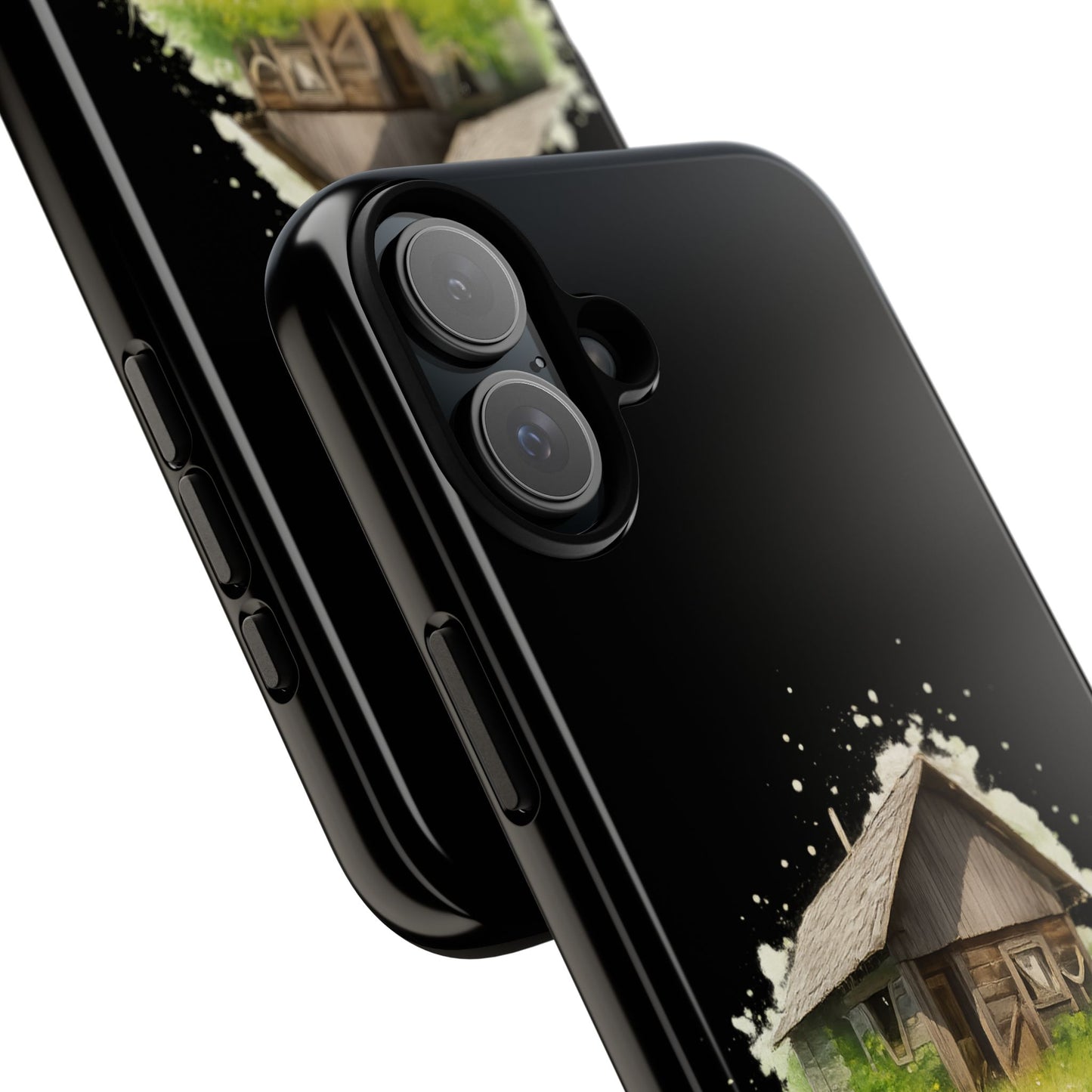 Rustic Farmhouse Phone Case, Cute Cottage Design, Tough Cases for Nature Lovers, Eco-Friendly Gift, Customizable Tech Accessories