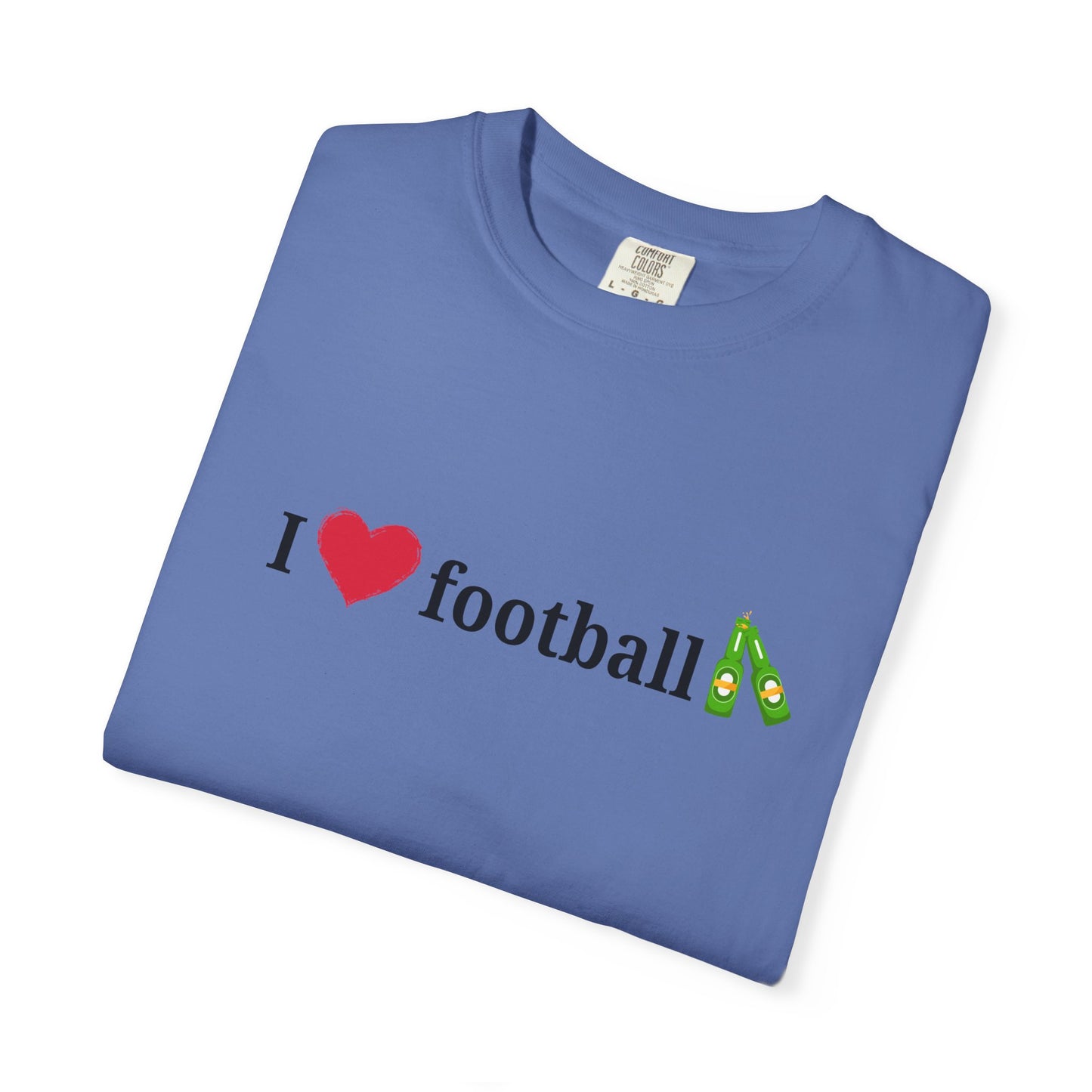 Unisex Football Love Tee - Casual Cotton T-Shirt, Gift for Sports Fans, Comfortable Daily Wear, Perfect for Game Days, Fun Summer Outfits