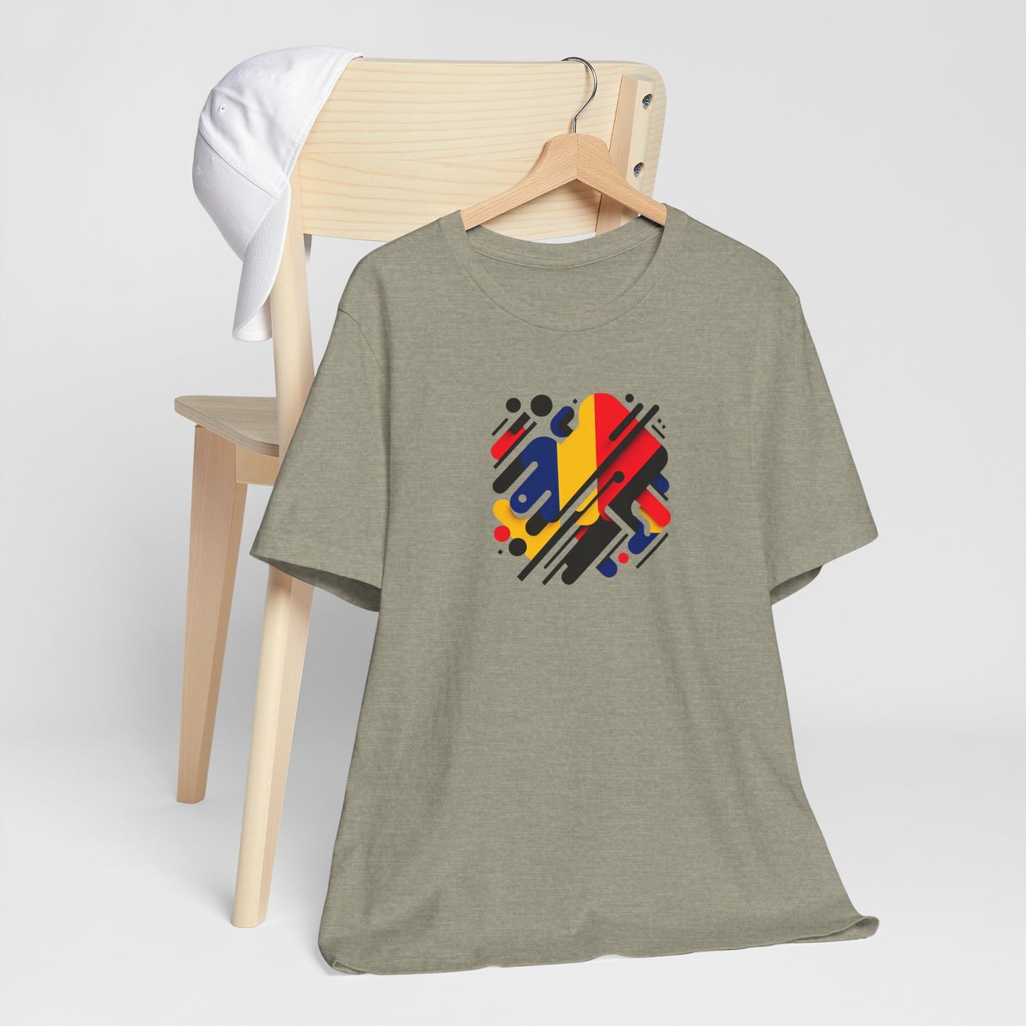 Artistic Heart Unisex Jersey Tee - Vibrant Graphic Tee, Casual Wear, Gift for Art Lovers, Birthday Surprise, Everyday Comfort