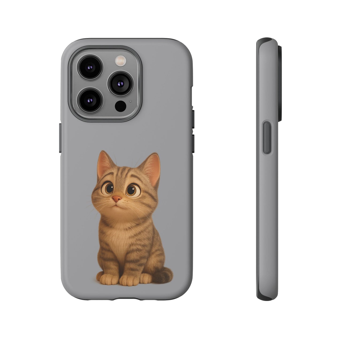 Cute Cat Phone Case, Kawaii Pet Accessory, Gift for Cat Lovers, Animal Phone Cover for Kids, Unique Kitty Design, Birthdays, Holidays