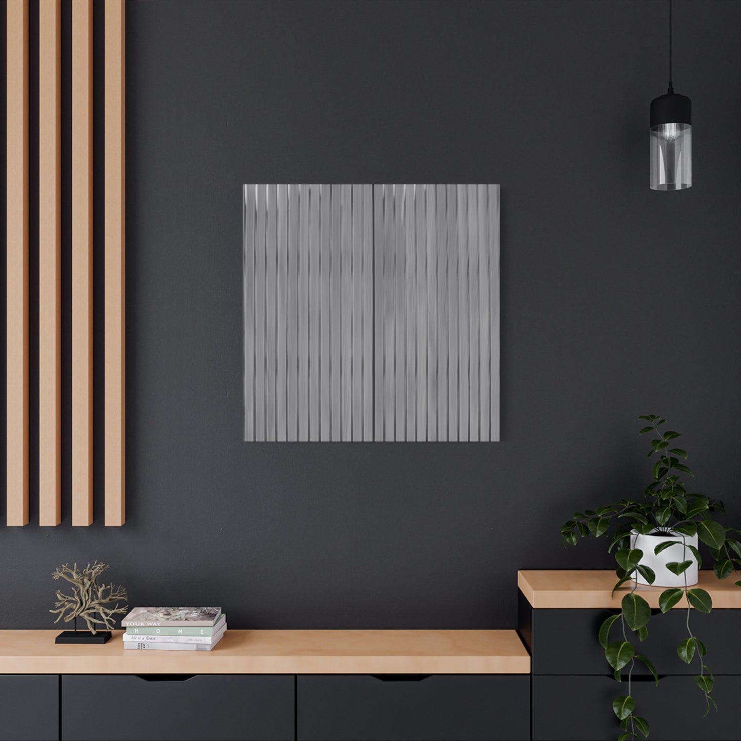 Modern Striped Canvas Art - 1.25" Stretched Wall Decor