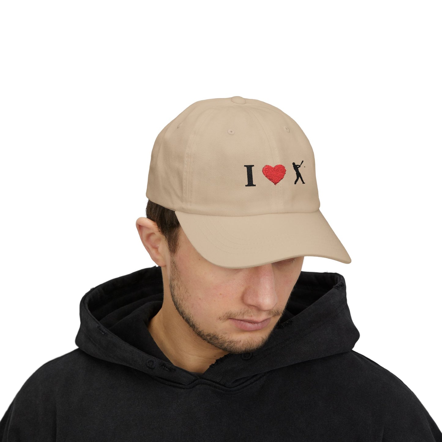 I Love Baseball Dad Cap, Sporty Hat for Dads, Baseball Lover Gift, Father's Day Gift, Casual Everyday Wear