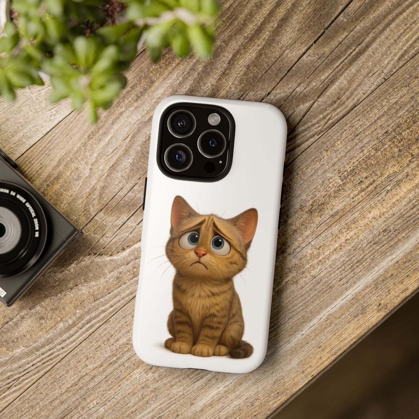 Cute Cat Phone Case, Funny Kitty Case, Animal Lover Gift, Cat Lover Accessory, Unique Cat Design Case, Pet Mom Gift