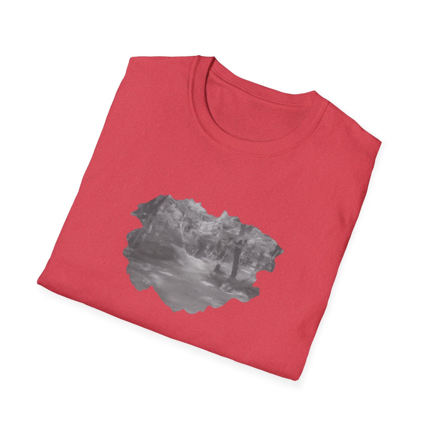 Serene Nature Landscape T-Shirt - Comfortable Unisex Tee, Outdoor Adventures, Nature Lover Gift, Casual Wear, Stylish Spring Top