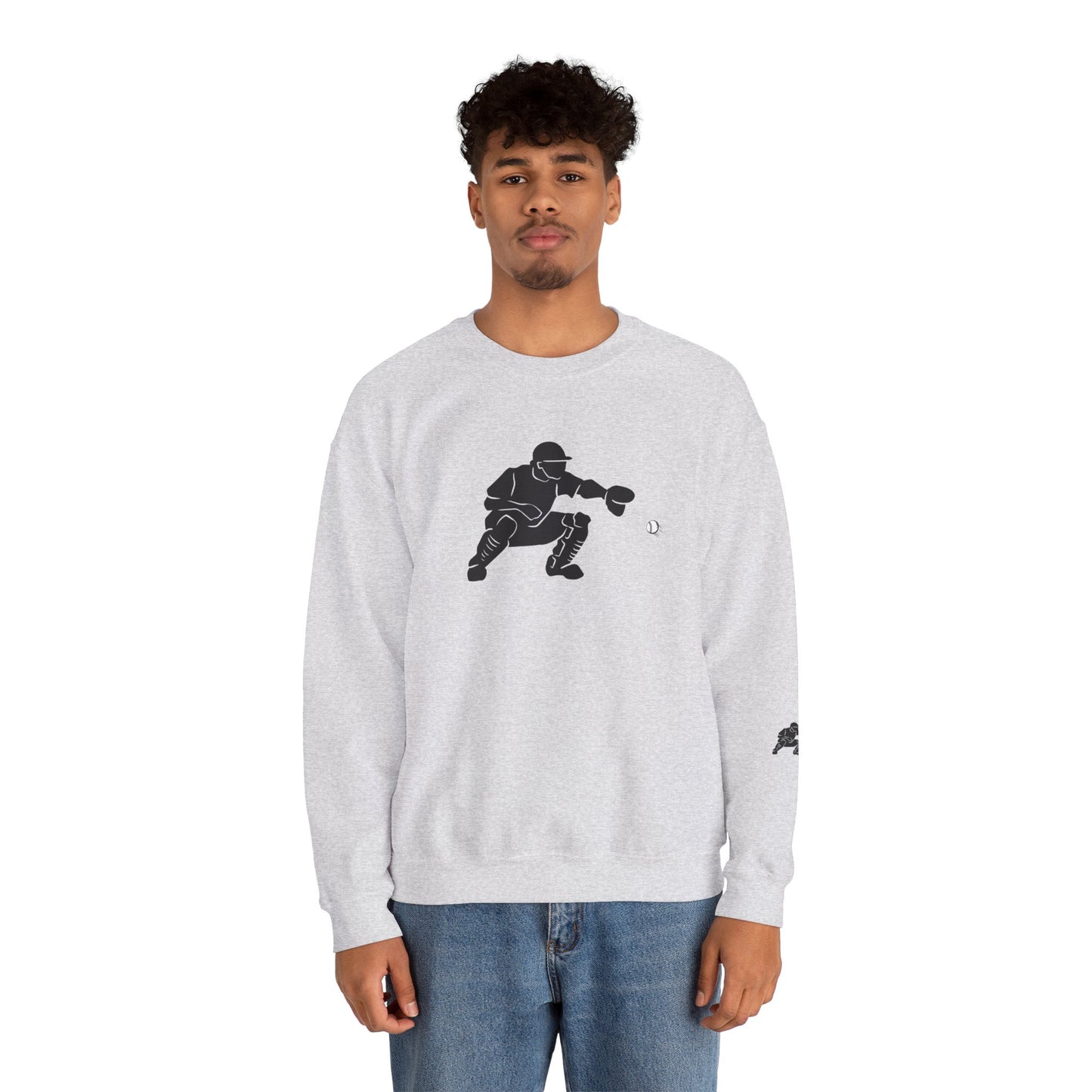Baseball Catcher Crewneck Sweatshirt | Unisex Sports Apparel | Perfect for Game Days, Gifts, and Casual Wear | Baseball Lover's Gift
