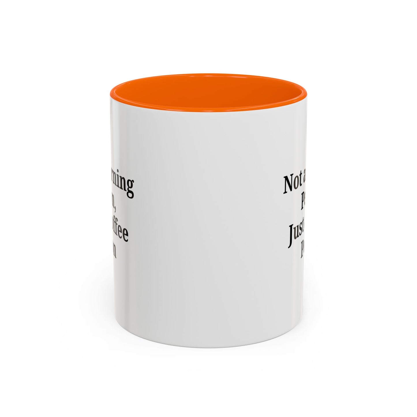 Coffee Lover's Accent Mug, Perfect for Gifting, Home Office Decor, Not a Morning Person, Coffee Enthusiast, Funny Coffee Mug