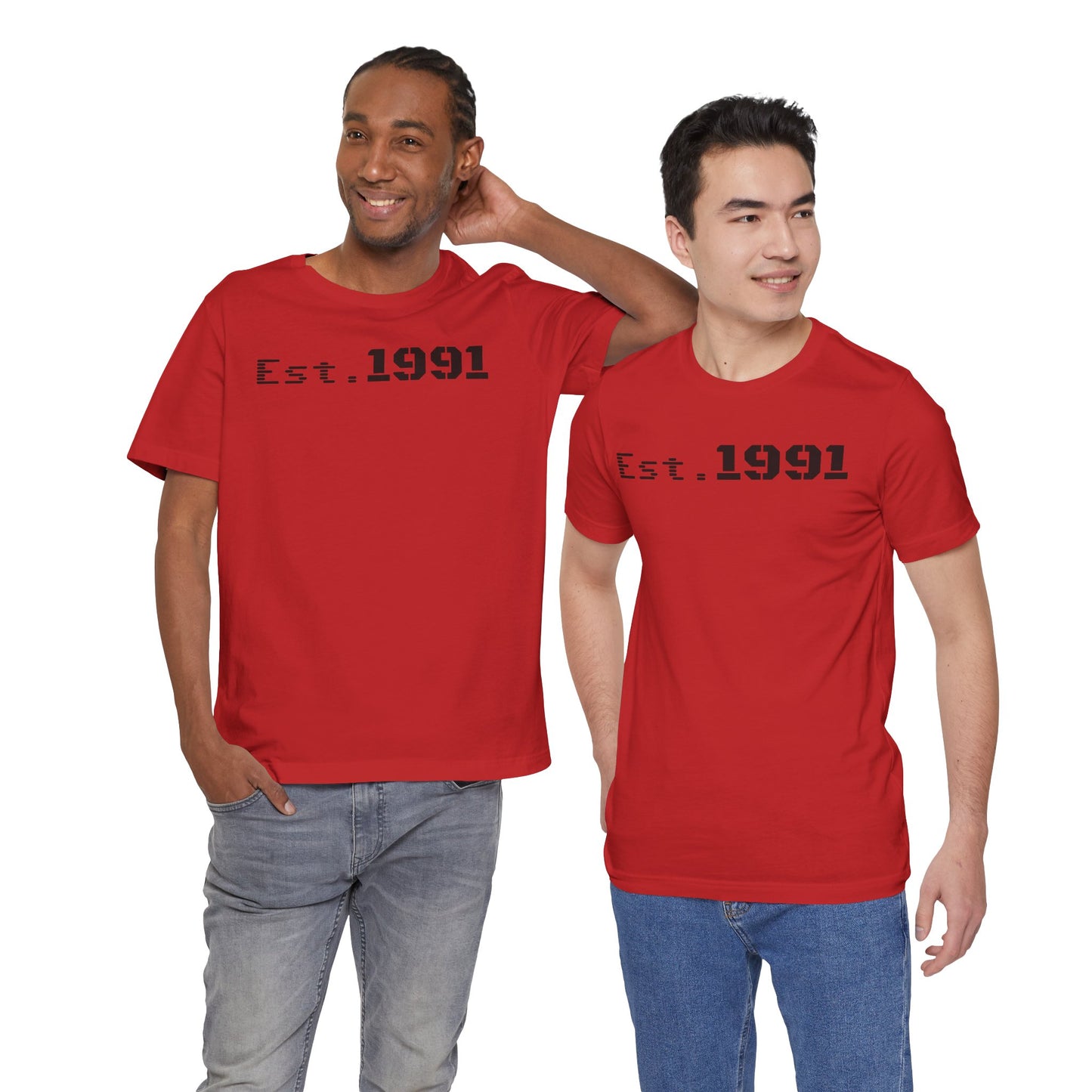 Established 1991 Unisex Jersey Tee | Vintage Anniversary Gift | Casual Wear, Birthday Shirt, Retro Style, Statement Tee, Gift for Him/Her