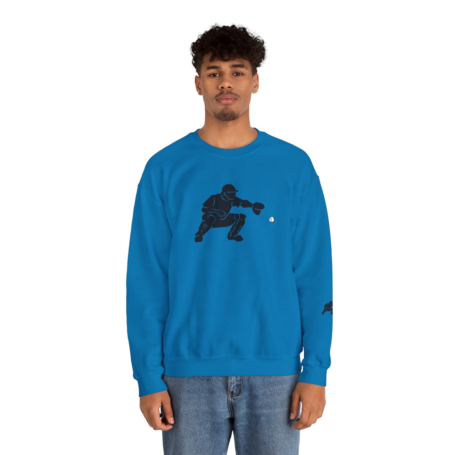 Baseball Catcher Crewneck Sweatshirt | Unisex Sports Apparel | Perfect for Game Days, Gifts, and Casual Wear | Baseball Lover's Gift