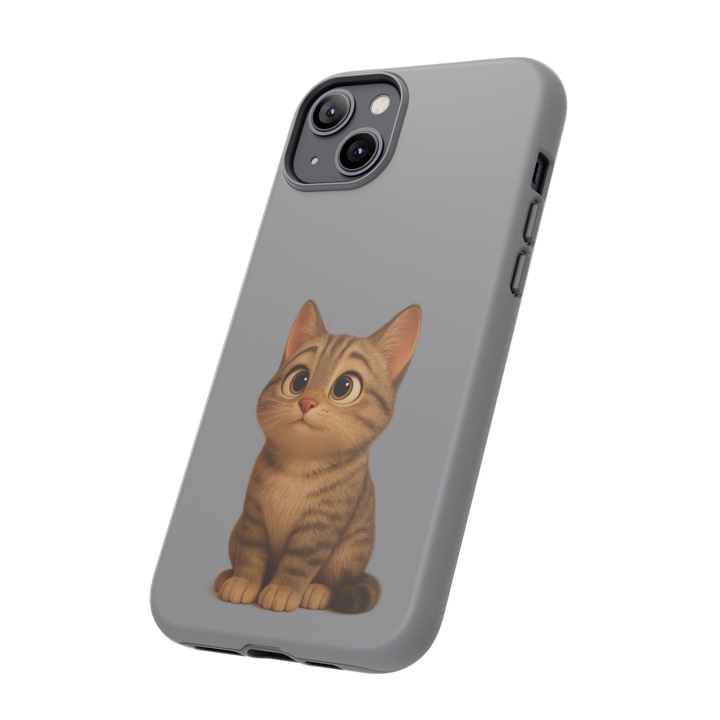 Cute Cat Phone Case, Kawaii Pet Accessory, Gift for Cat Lovers, Animal Phone Cover for Kids, Unique Kitty Design, Birthdays, Holidays