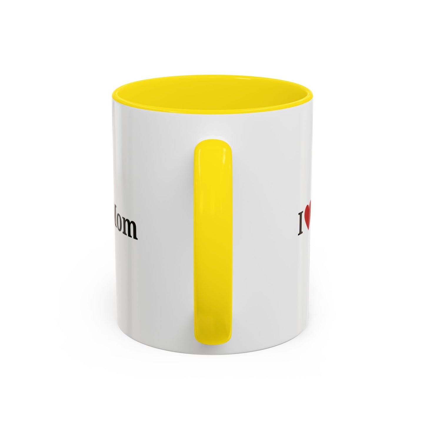 I Love Mom Accent Coffee Mug - Perfect Gift for Mother's Day & Special Occasions