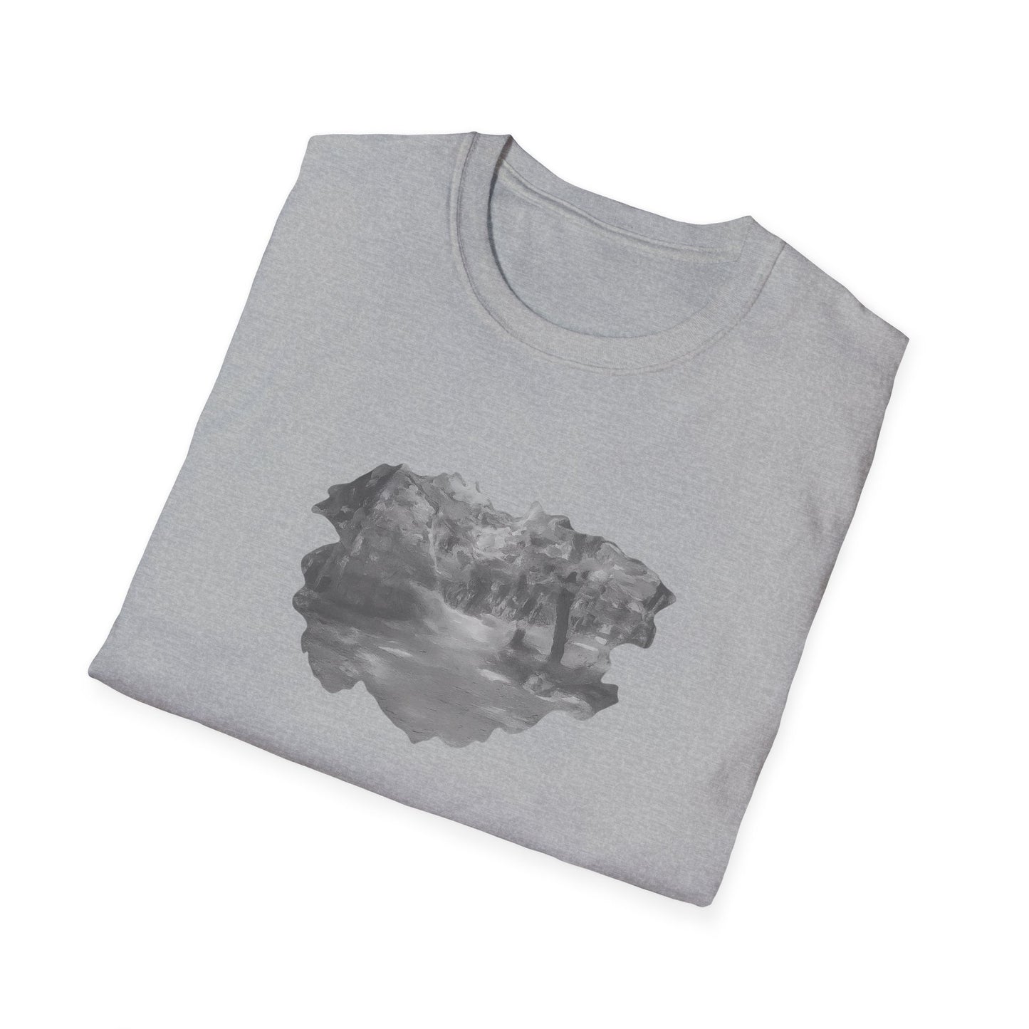 Serene Nature Landscape T-Shirt - Comfortable Unisex Tee, Outdoor Adventures, Nature Lover Gift, Casual Wear, Stylish Spring Top