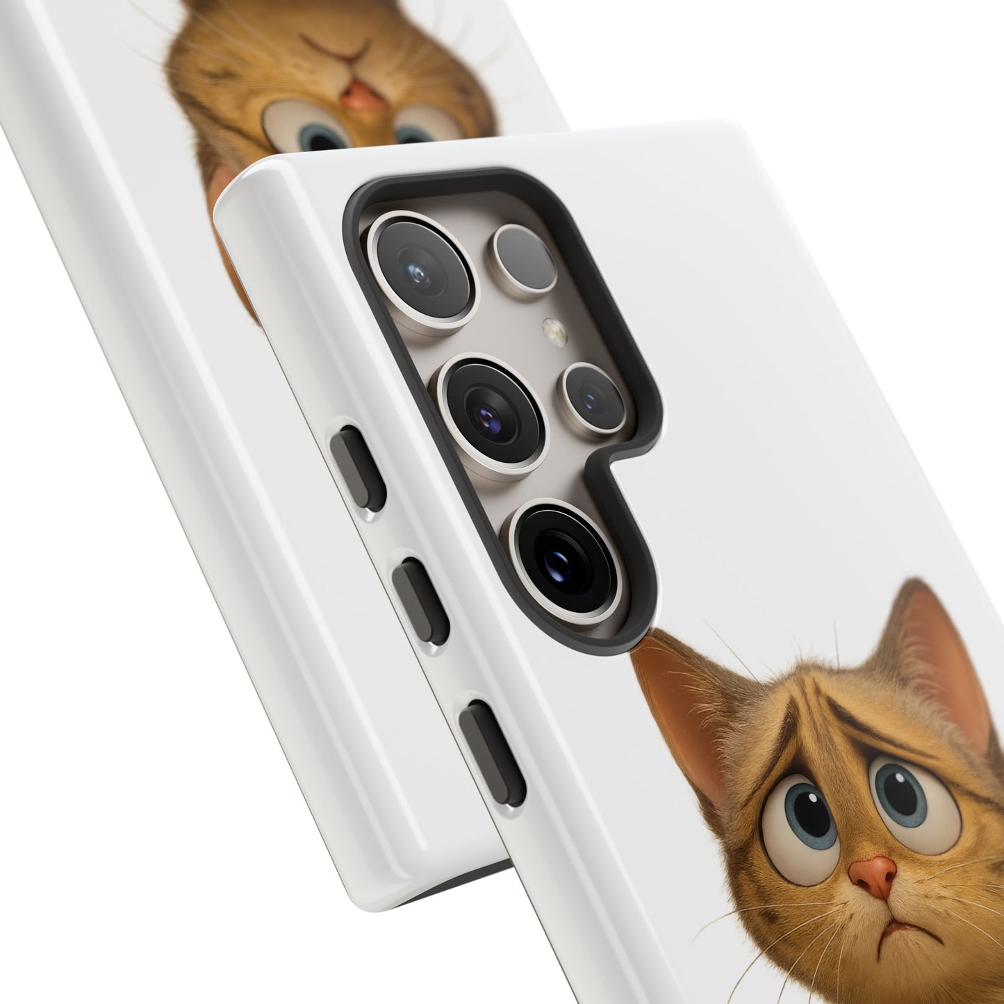 Cute Cat Phone Case, Funny Kitty Case, Animal Lover Gift, Cat Lover Accessory, Unique Cat Design Case, Pet Mom Gift