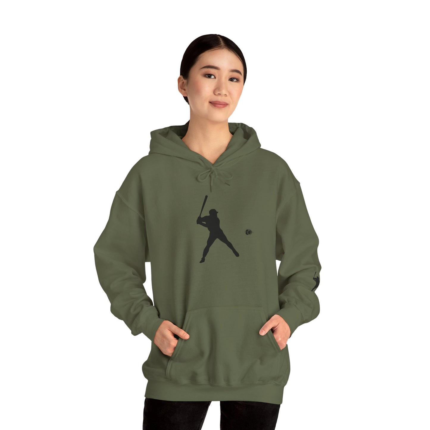 Baseball Themed Unisex Hoodie, Streetwear, Sports Fan Sweatshirt, Gift for Athletes, Casual Wear, Fall Fashion