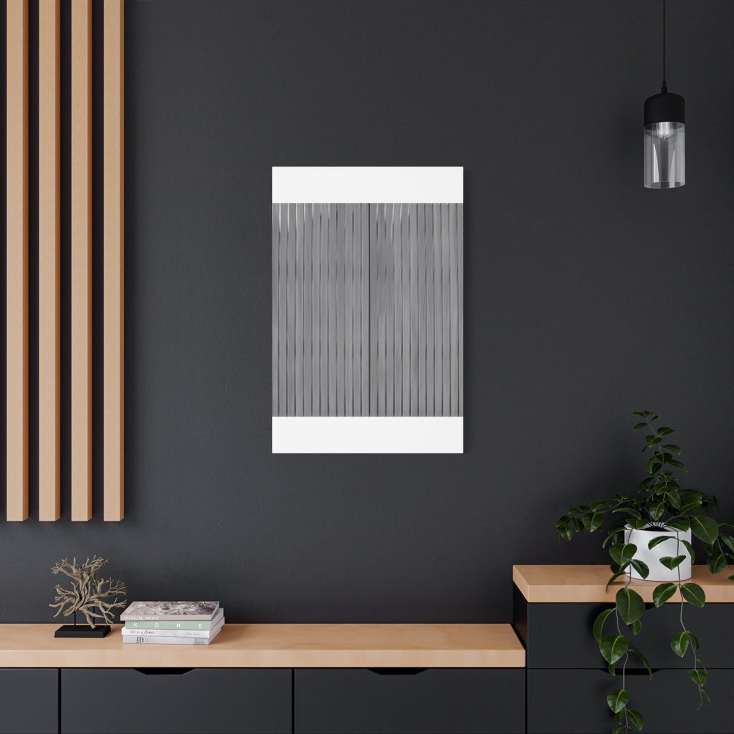Modern Striped Canvas Art - 1.25" Stretched Wall Decor