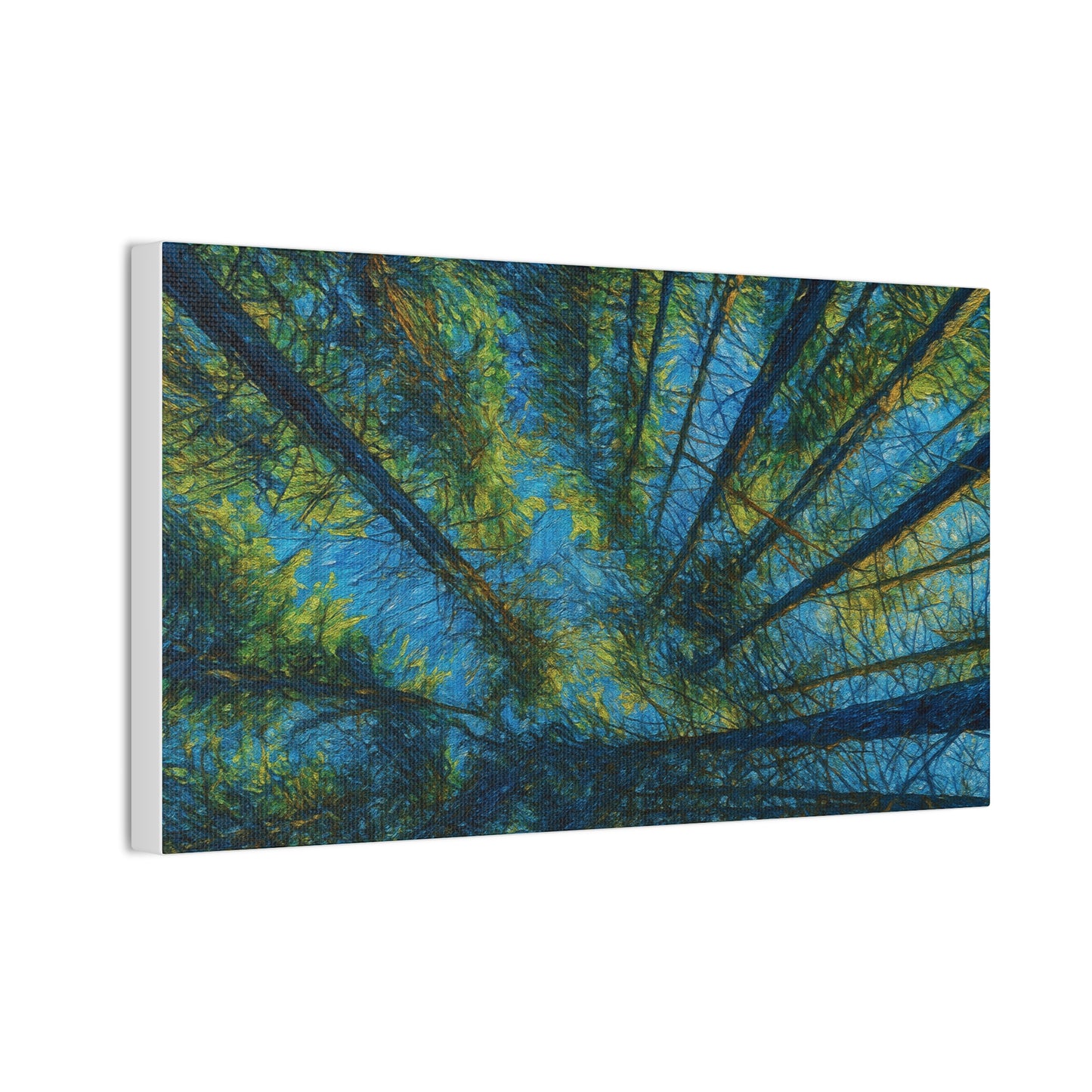 Canvas Wall Art, Forest Perspective Print, Nature Decor, Home & Office Art, Rustic Wall Hanging, Tree Art for Nature Lovers