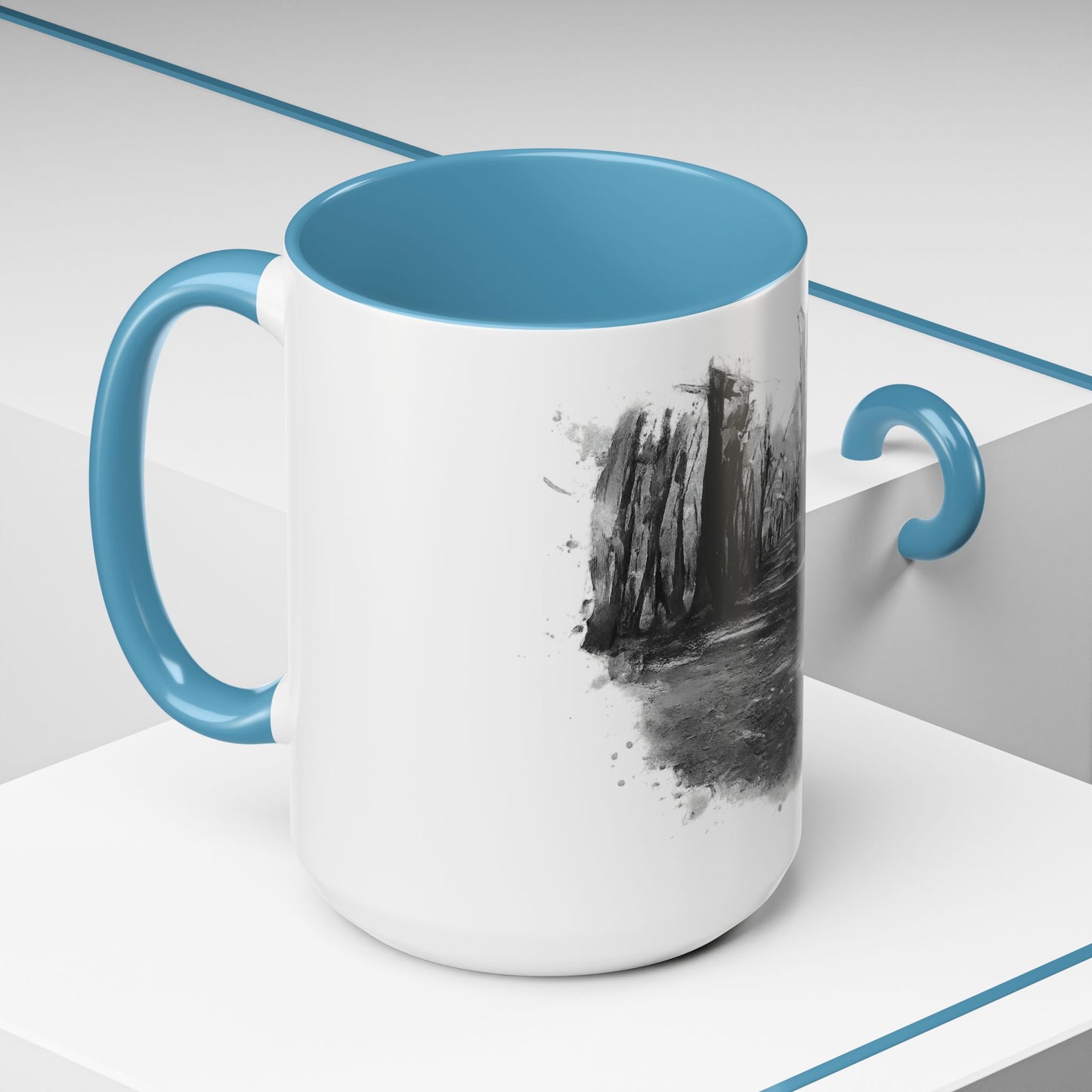 Moody Abstract Forest Coffee Mug | Unique Gift for Nature Lovers, Cozy Home Decor, Perfect for Coffee, Tea, and Hot Chocolate
