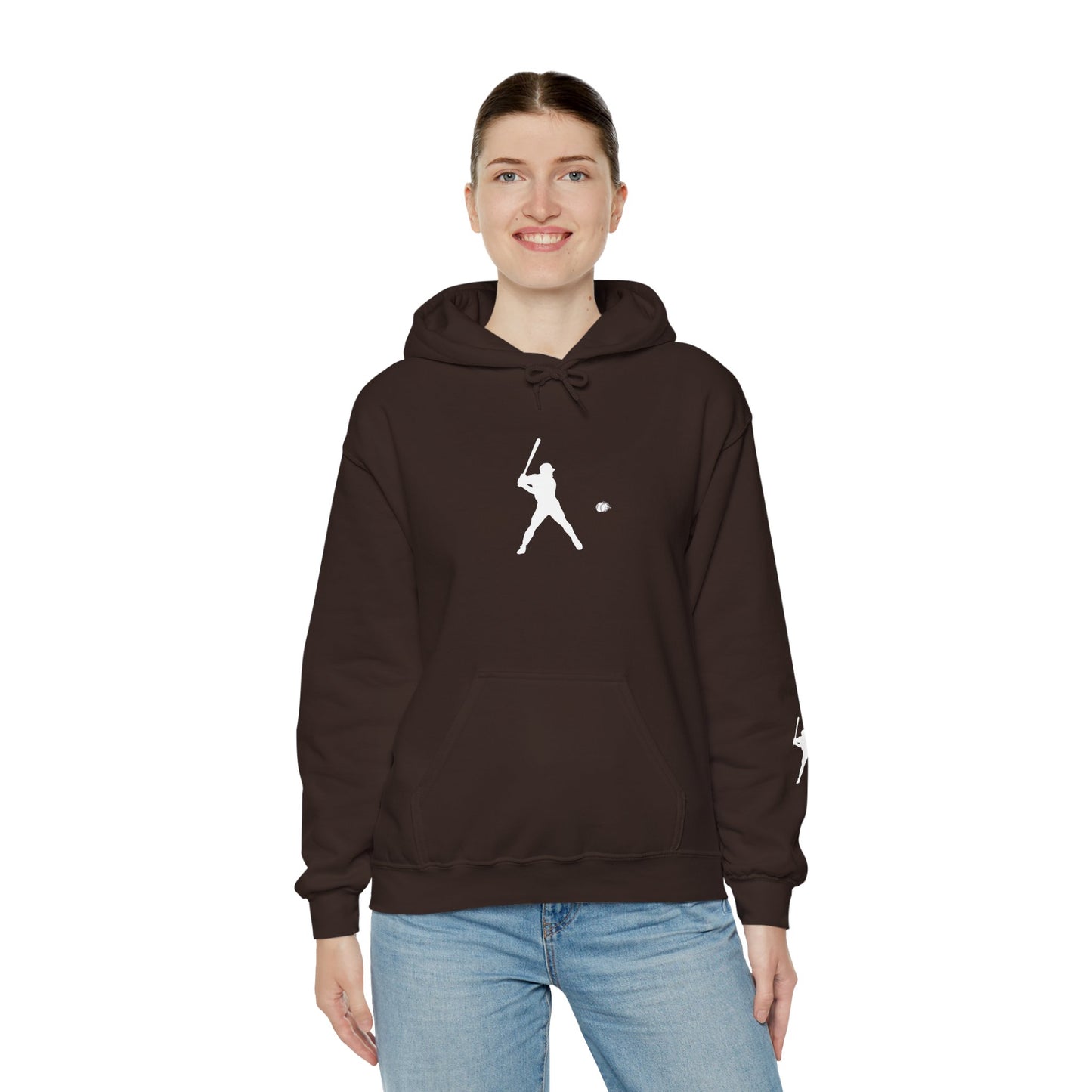 Sporty Unisex Baseball Hooded Sweatshirt, Casual Hoodie for Athletes, Perfect for Gifts, Comfy Streetwear, Ideal for Sports Events, Personal Use