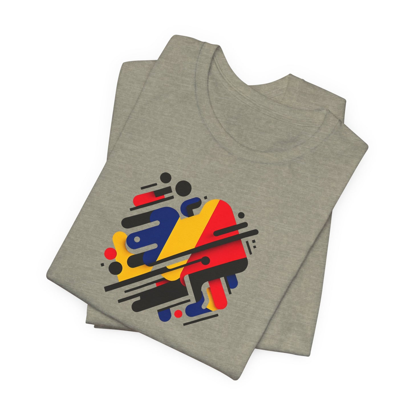 Artistic Heart Unisex Jersey Tee - Vibrant Graphic Tee, Casual Wear, Gift for Art Lovers, Birthday Surprise, Everyday Comfort
