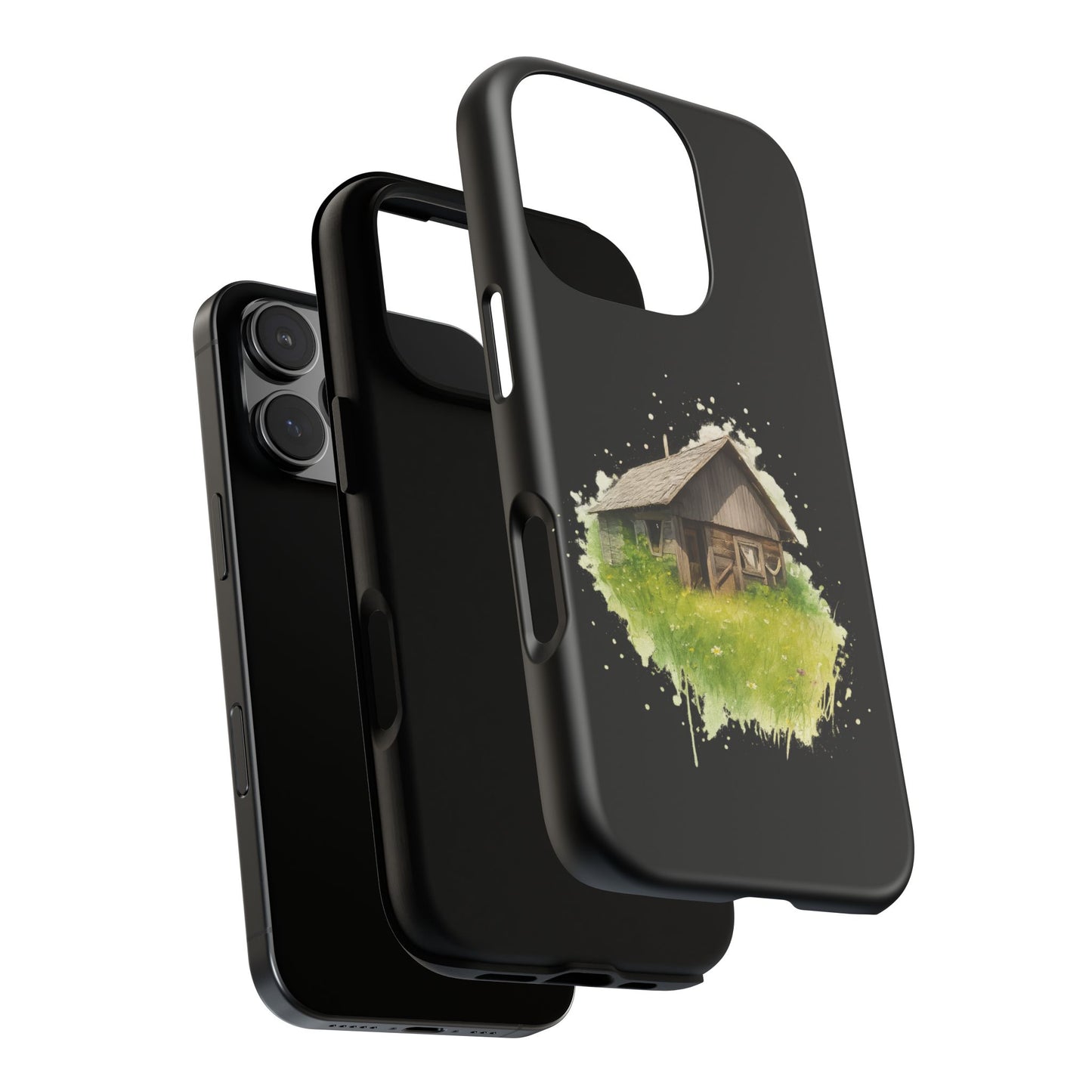 Rustic Farmhouse Phone Case, Cute Cottage Design, Tough Cases for Nature Lovers, Eco-Friendly Gift, Customizable Tech Accessories